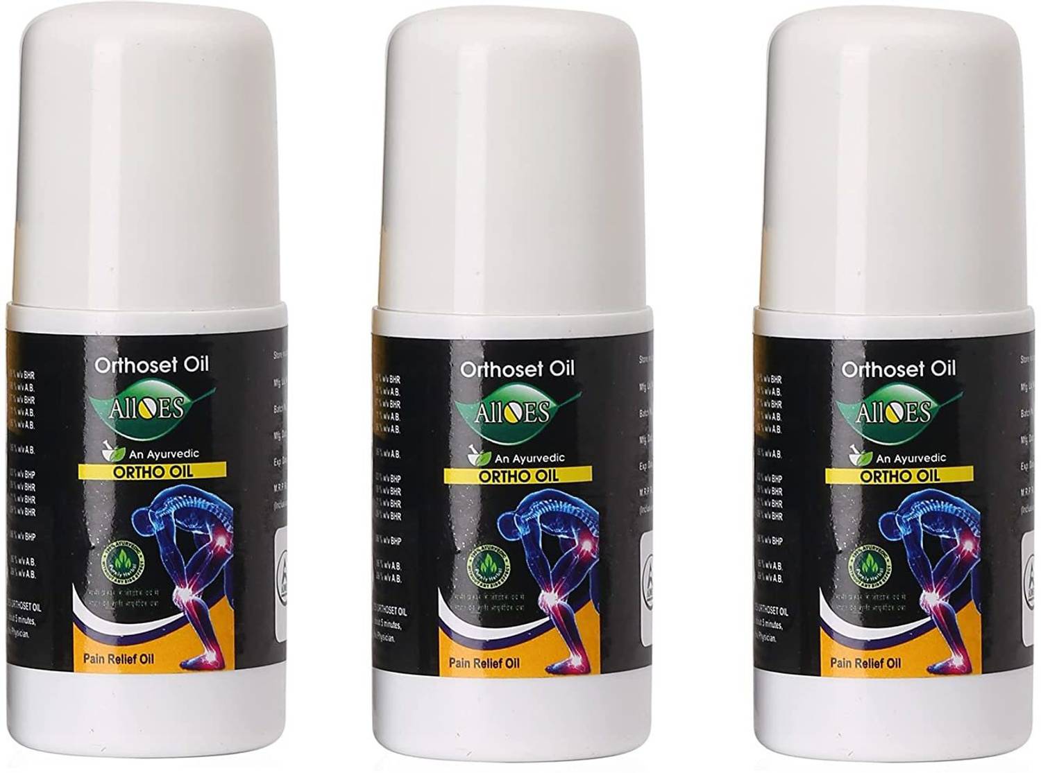 Alloes Pharmaceuticals Ortho Oil Pack of 3 (50ml X 3) Liquid