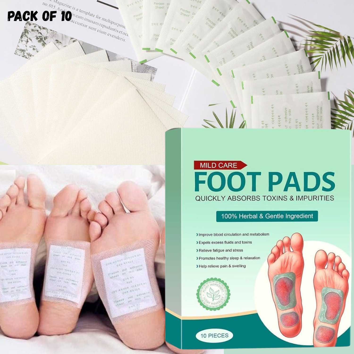 Image of Fangruik Warm routine ginger detox foot pad for evening comfort