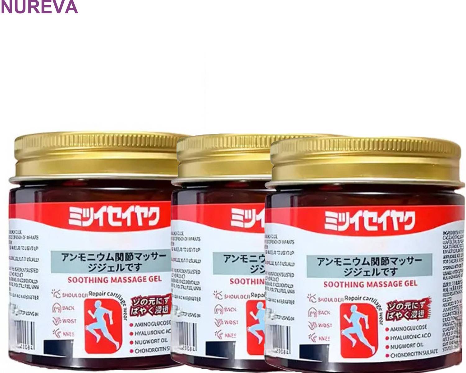 nureva Soothing Gel for Back, Knee & Muscle Relief from Japan