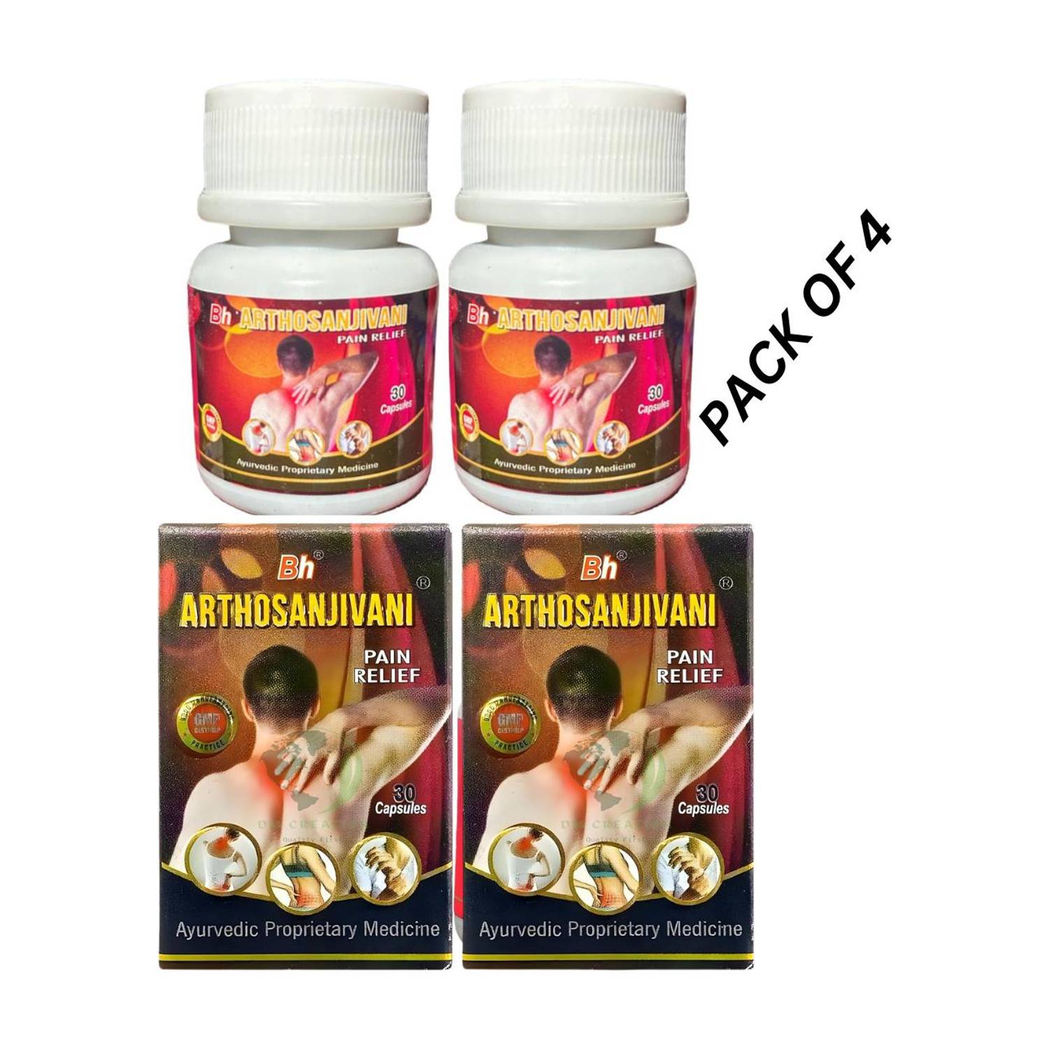 ARTHOSANJIVANI Capsules for Joint,Muscle pain relief Pack of 4 Capsules