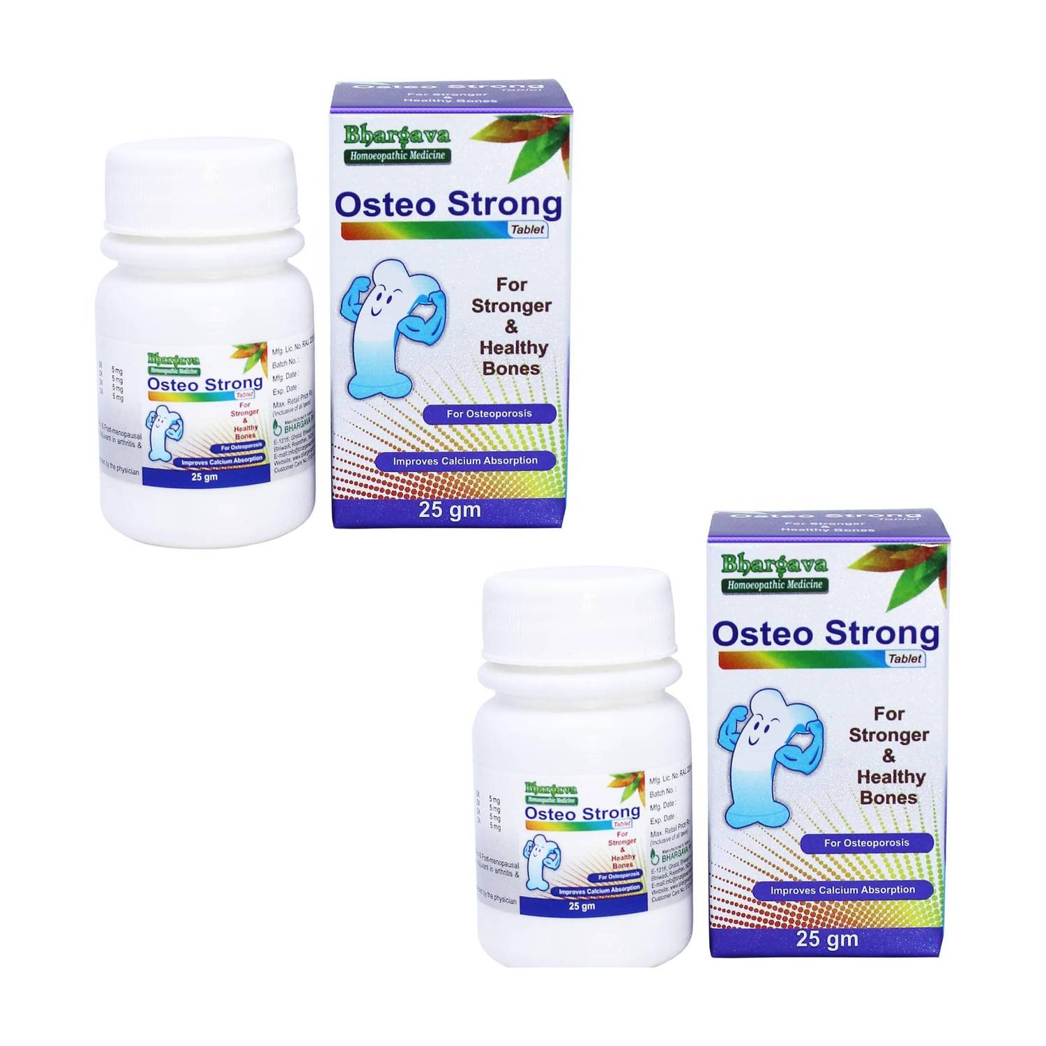 BHARGAVA Phytolab Homeopathy Osteo Strong Tablets for Stronger & Healthy Bones Tablets