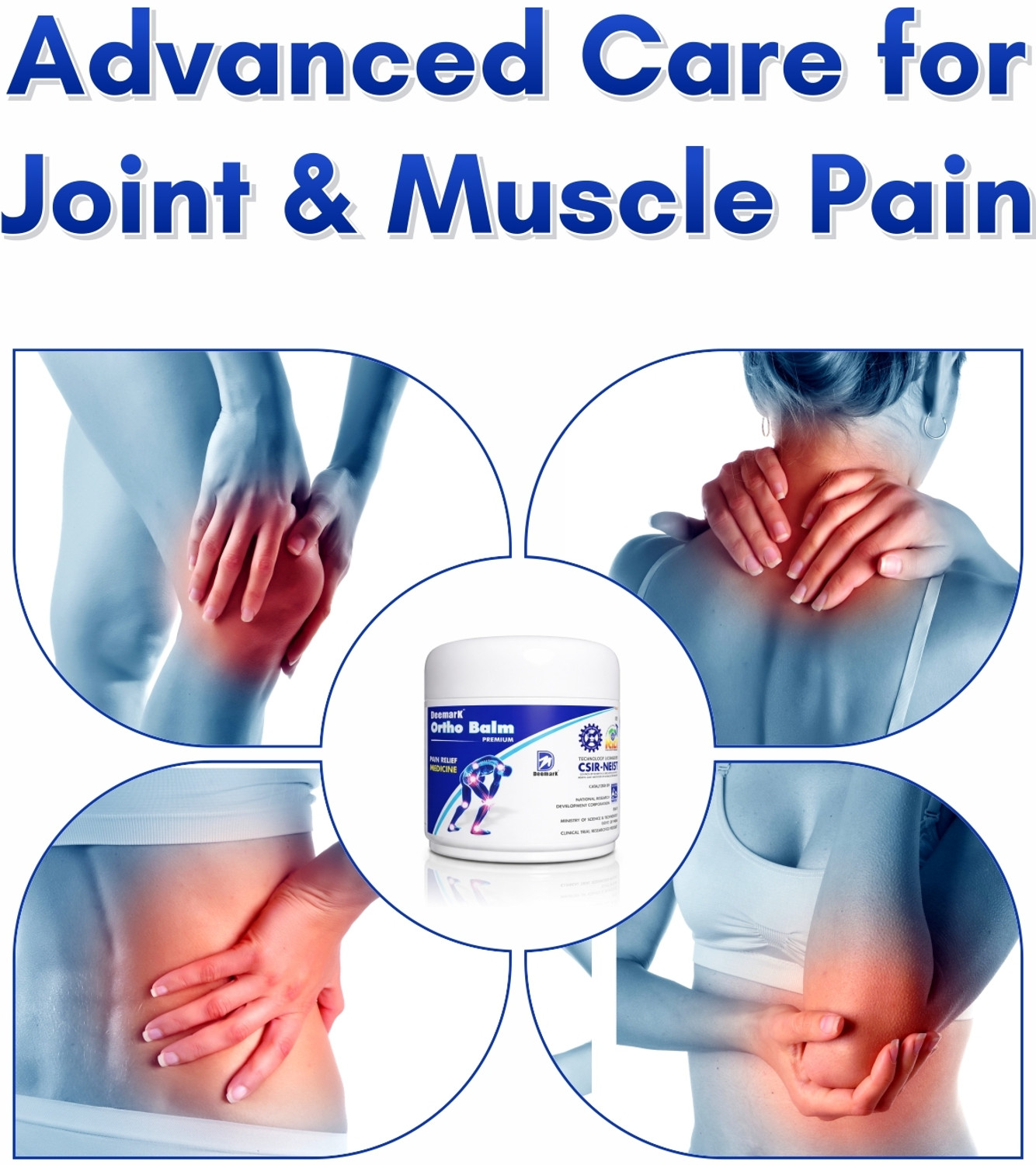 Image of DEEMARK Ortho-Ayurvedic Pain Relief for Knee, Back, Neck, Shoulder,Joint & Muscle Pain Balm