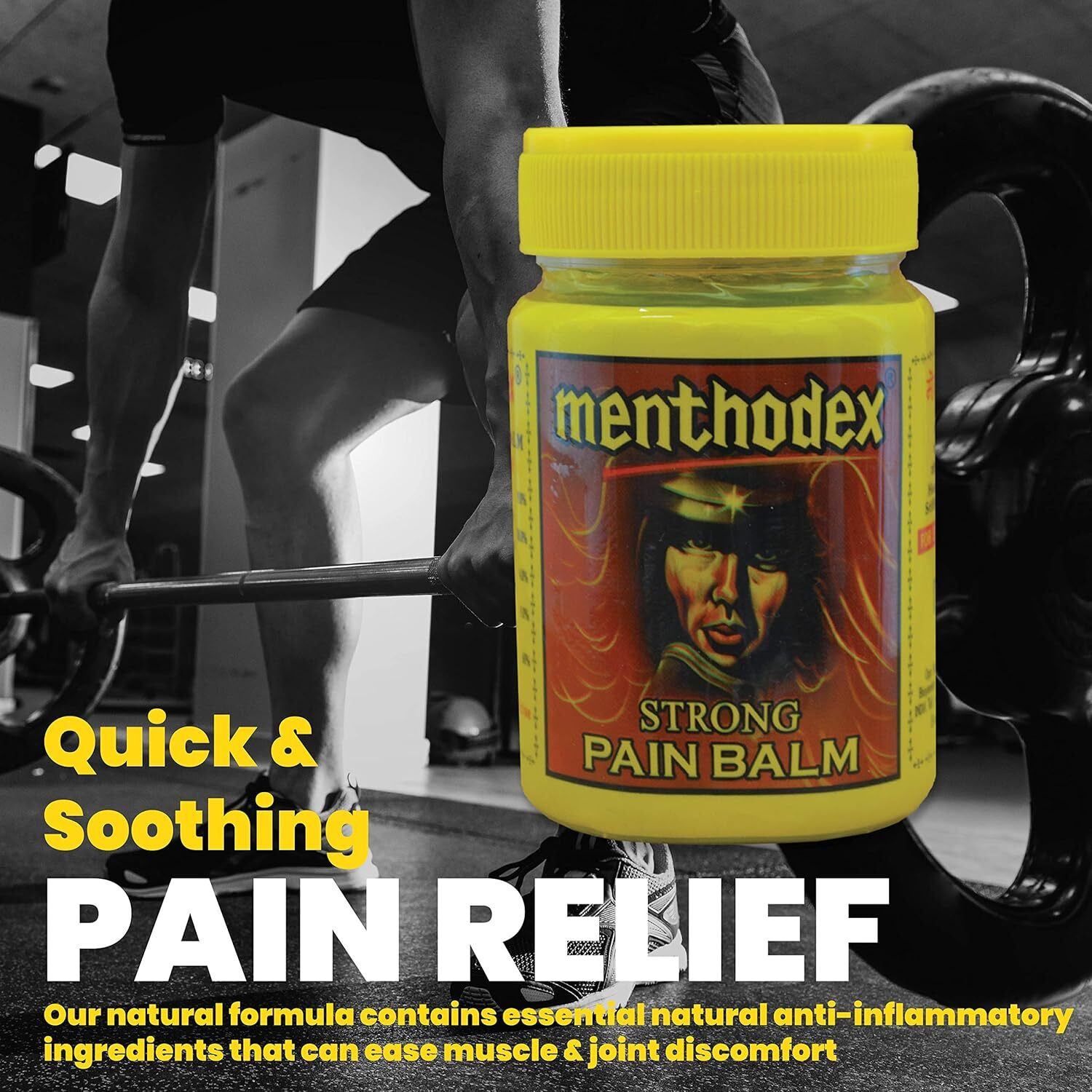 Image of Menthodex Pain Relief Balm - Ayurvedic Formula for Pain & Cold Relief Balm (2 x 100 g)