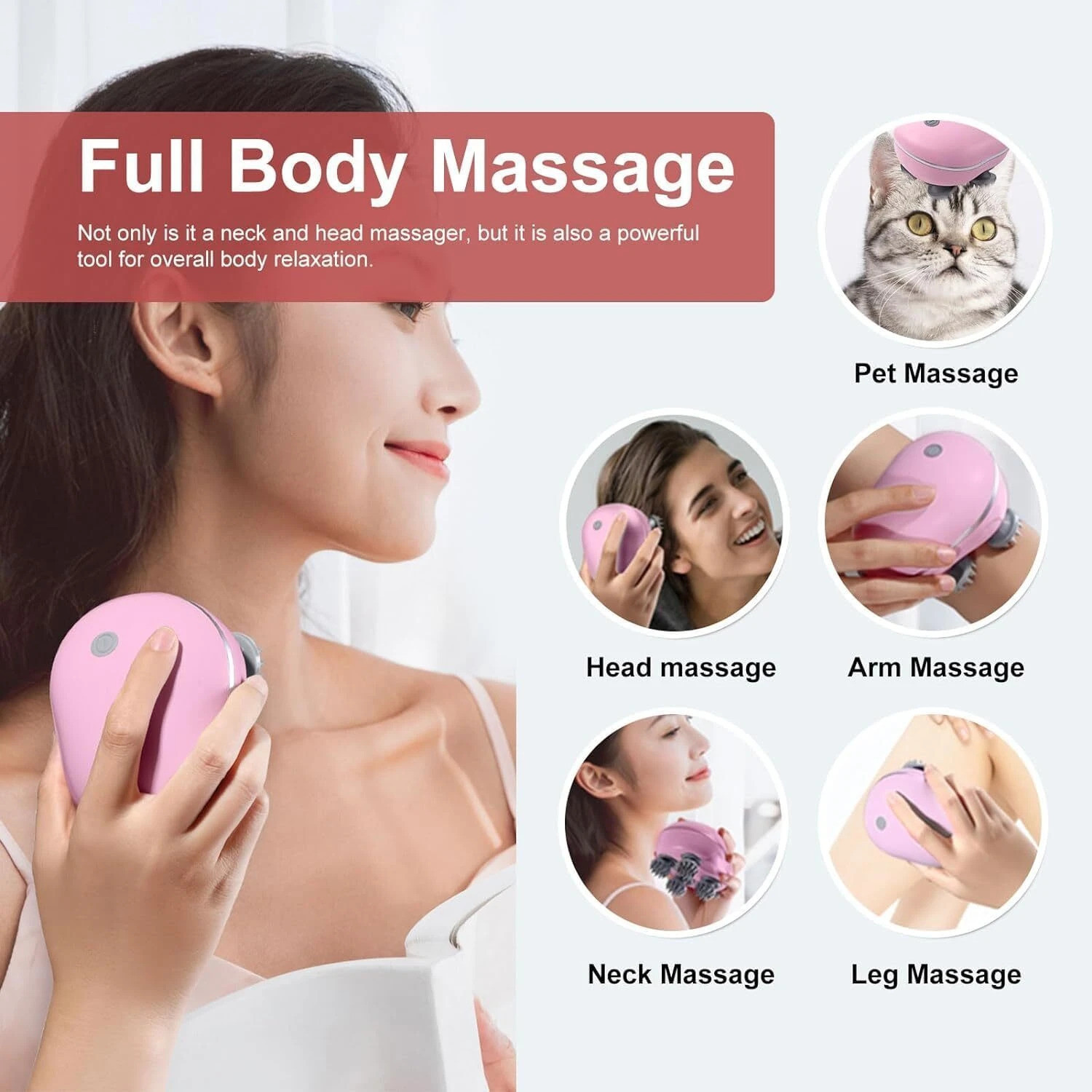 Image of BELENZO Revive Scalp Massager | 96 Silicon Kneading Points with Detachable Heads Inhaler