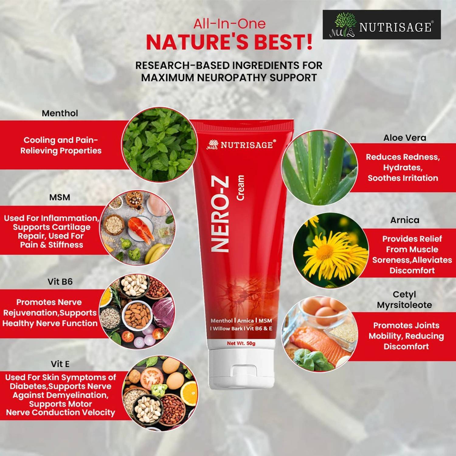 Nutrisage Nero-Z Neuropathy Nerve Relief Cream Cream - Buy Baby
