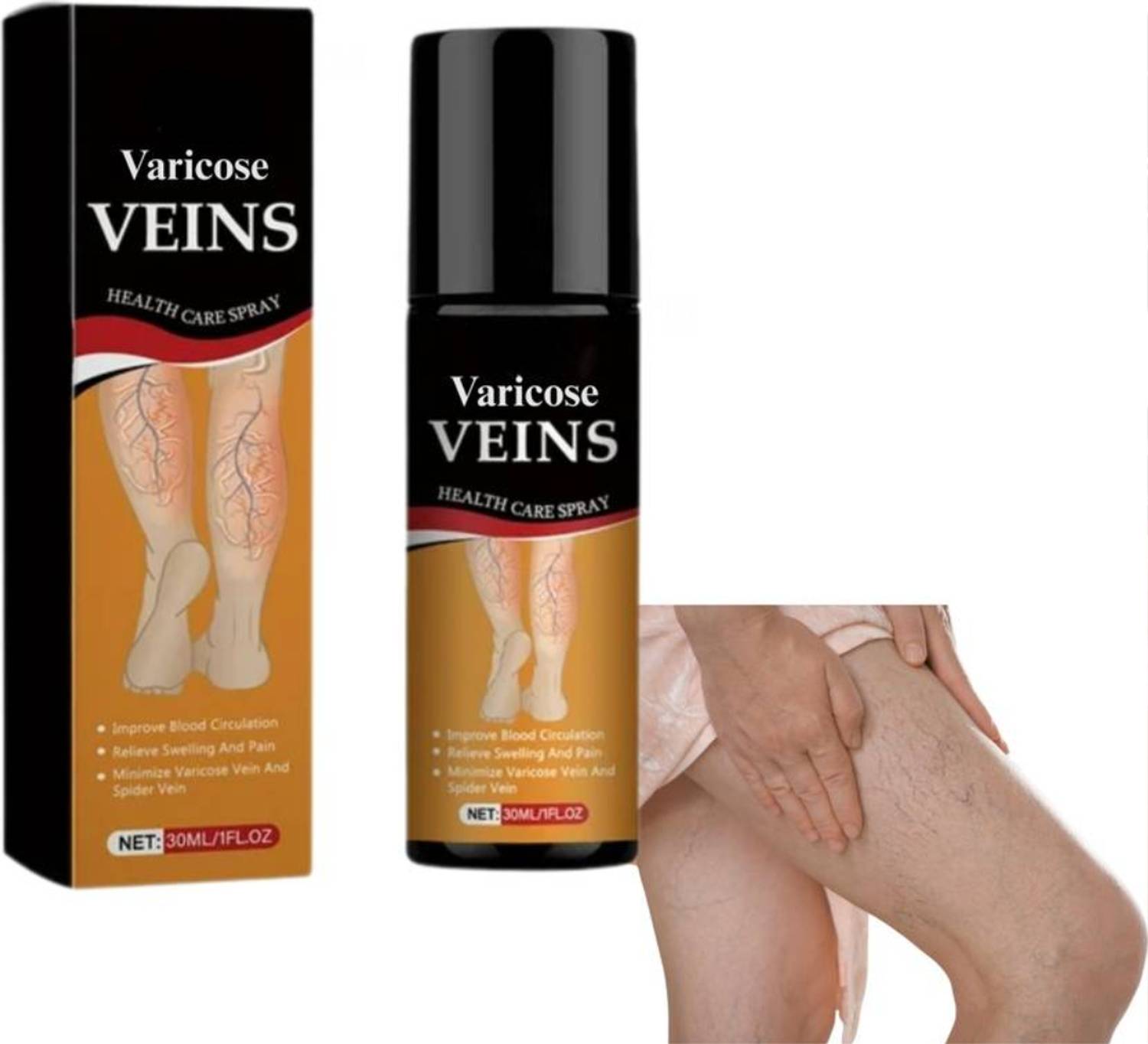 AOBENZ varicose veins relief spray,varicose veins health care spray Spray Spray