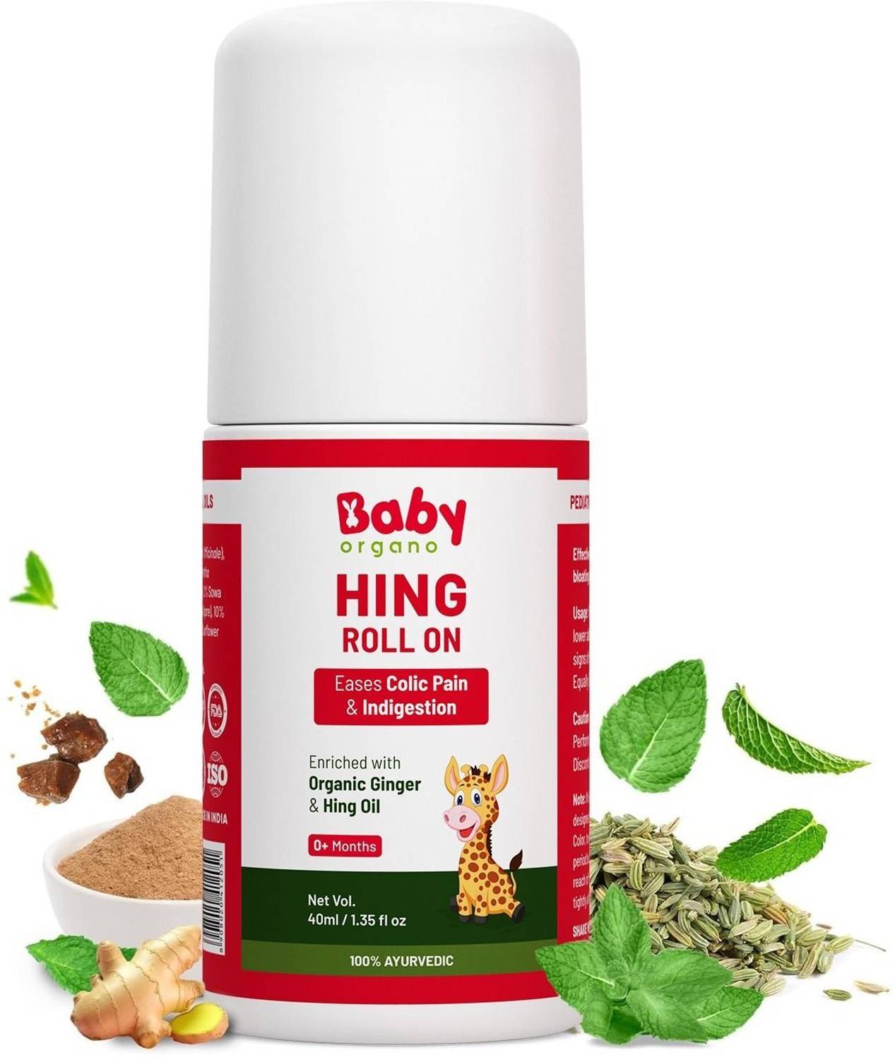 babyorgano Hing Roll on for colic, constipation and indigestion i