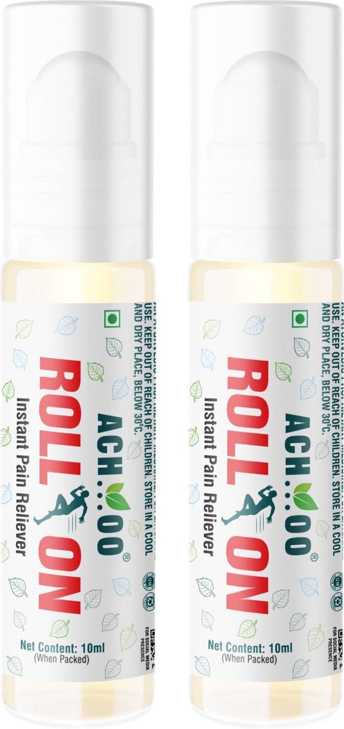 ACH...OO Pain Roll On - Relief from Headaches, Body Pain and Joints Pain Liquid