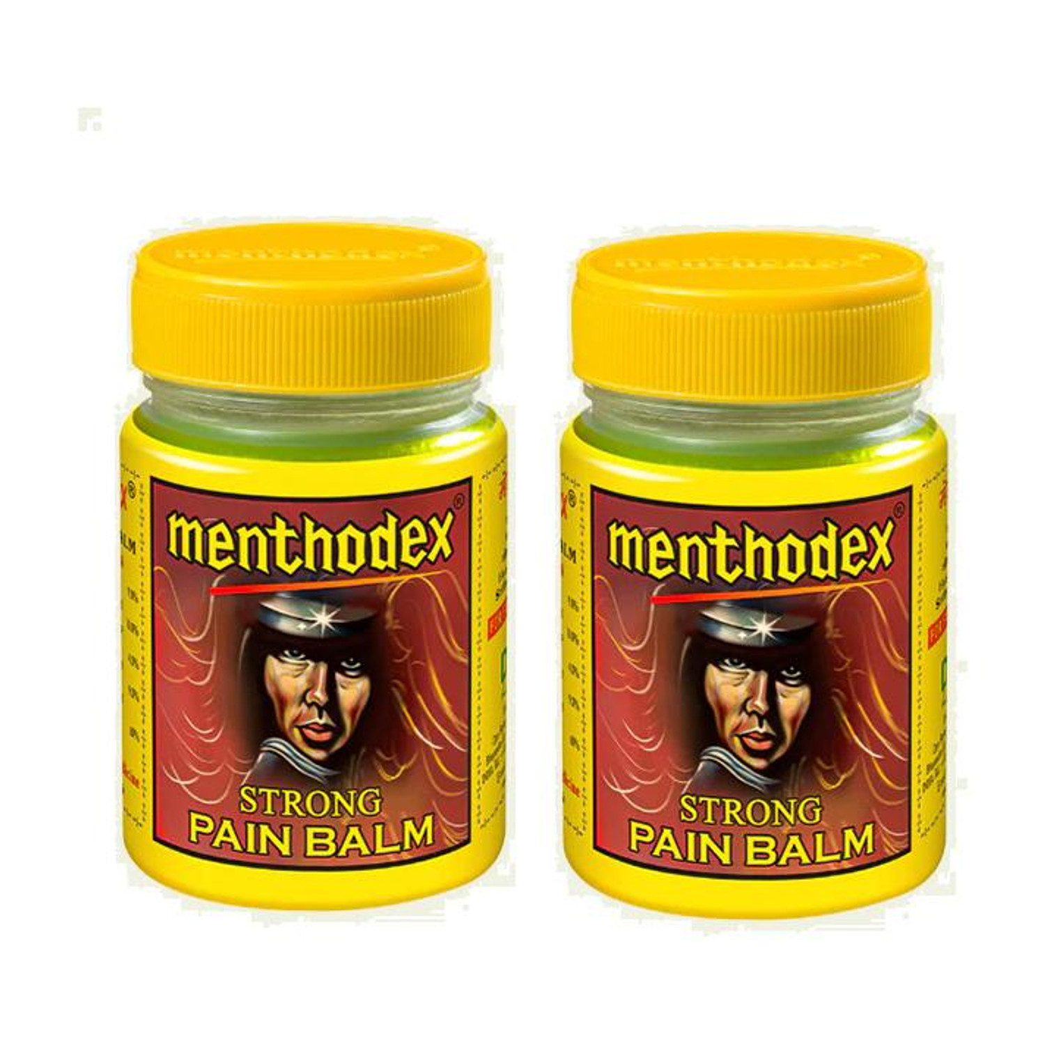 Image of Menthodex Pain Relief Balm - Ayurvedic Formula for Pain & Cold Relief Balm (2 x 100 g)
