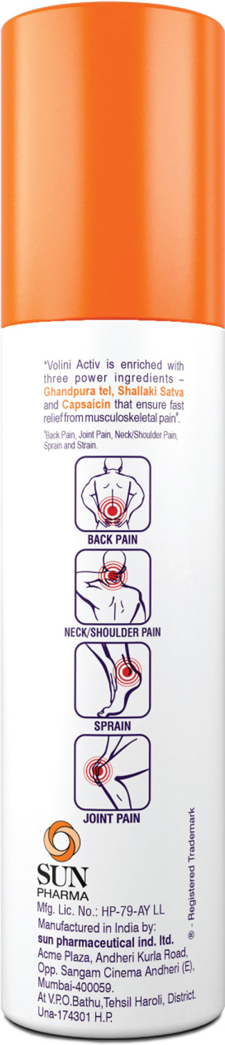 Image of Volini Activ Pain Relief Spray