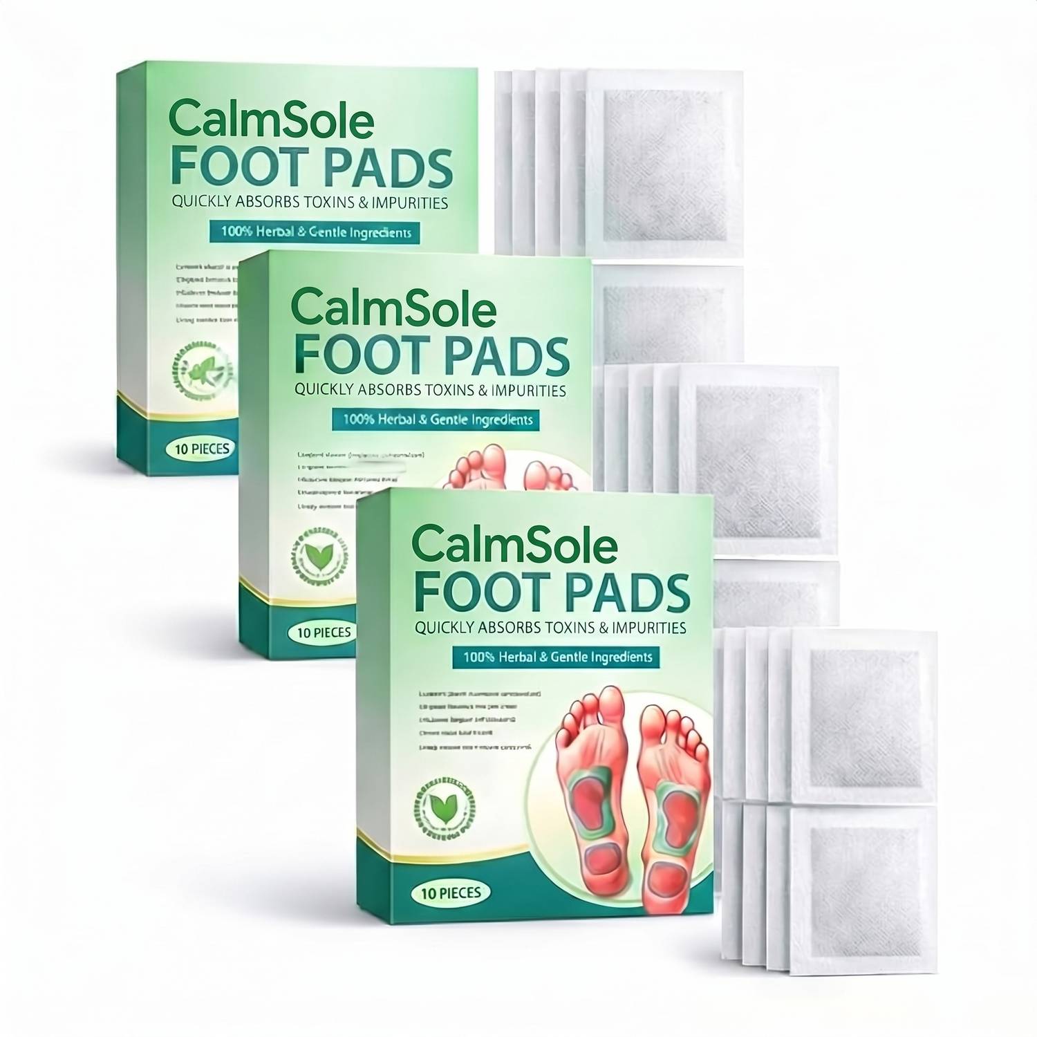 Calmsole Organic Foot Patches Cleansing Toxin Remover Foot Patches Plaster & Patch