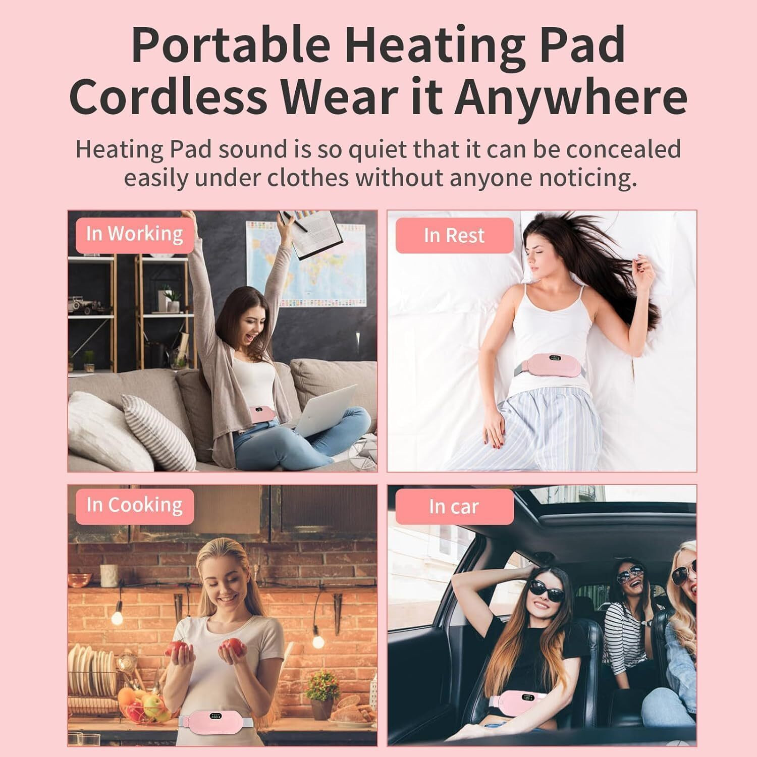 Image of Zovilstore Best priminum Quality Electric Period Pain Relief Heating Pad for Abdomen & Back Slimming Machine