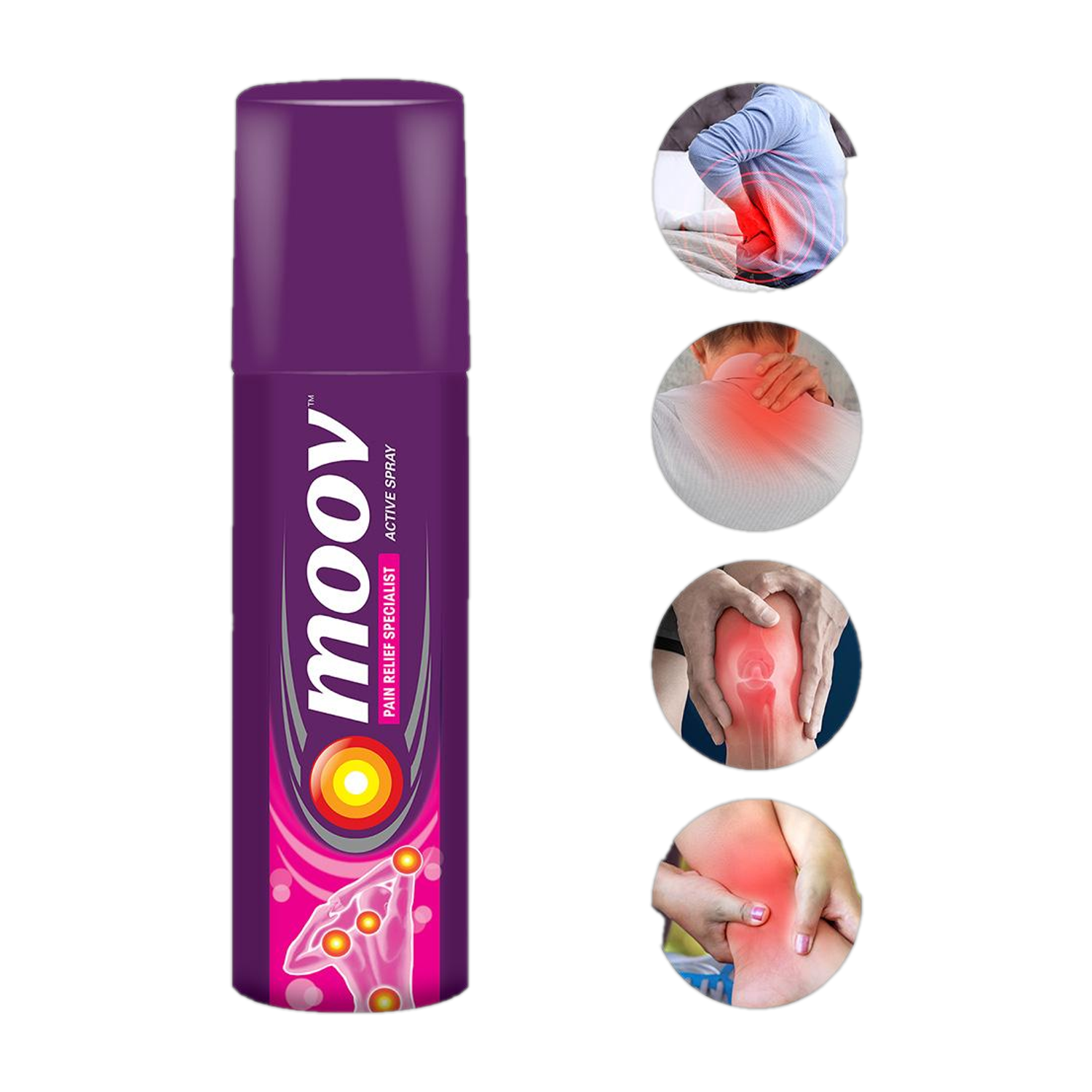 Image of MOOV Fast Pain Relief,Body, Joints, Ortho like Medicine, Ointment, Balm for Men Women Spray