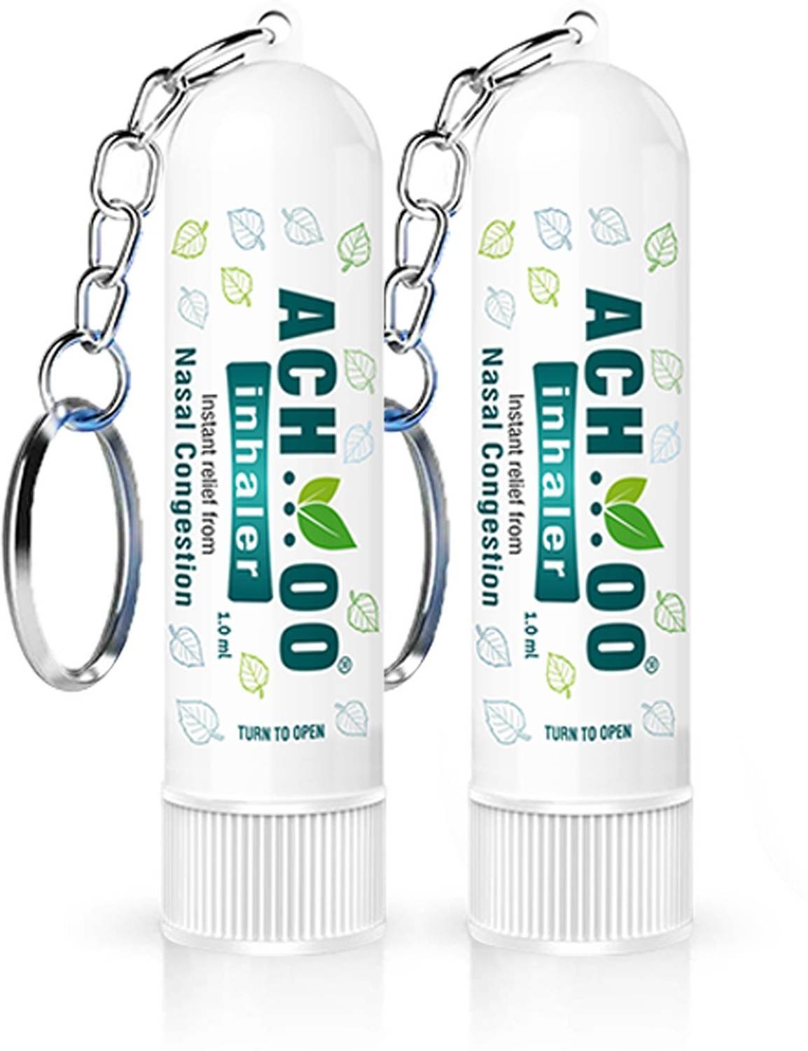 ACH...OO Inhaler Keychain Fast Relief From Cold and Nasal Congestion Inhaler