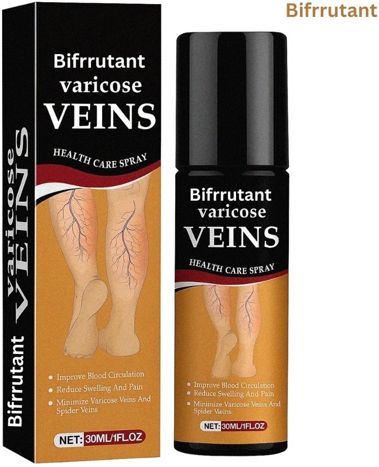 BIFRRUTANT varicose veins health care spray herbal therapy for leg veins Spray