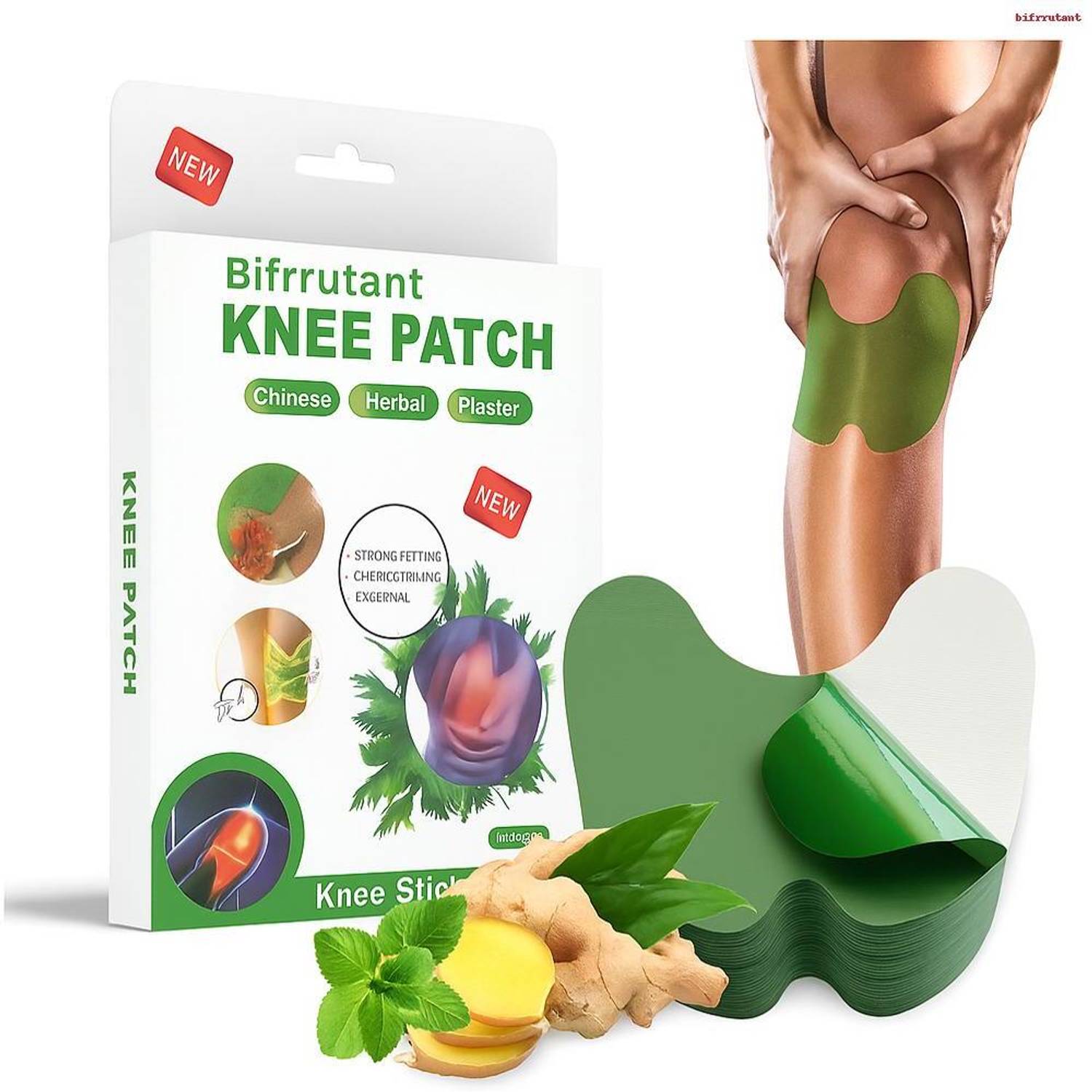 BIFRRUTANT glucocare knee patch herbal relief patch for swollen stiff knees Plaster & Patch