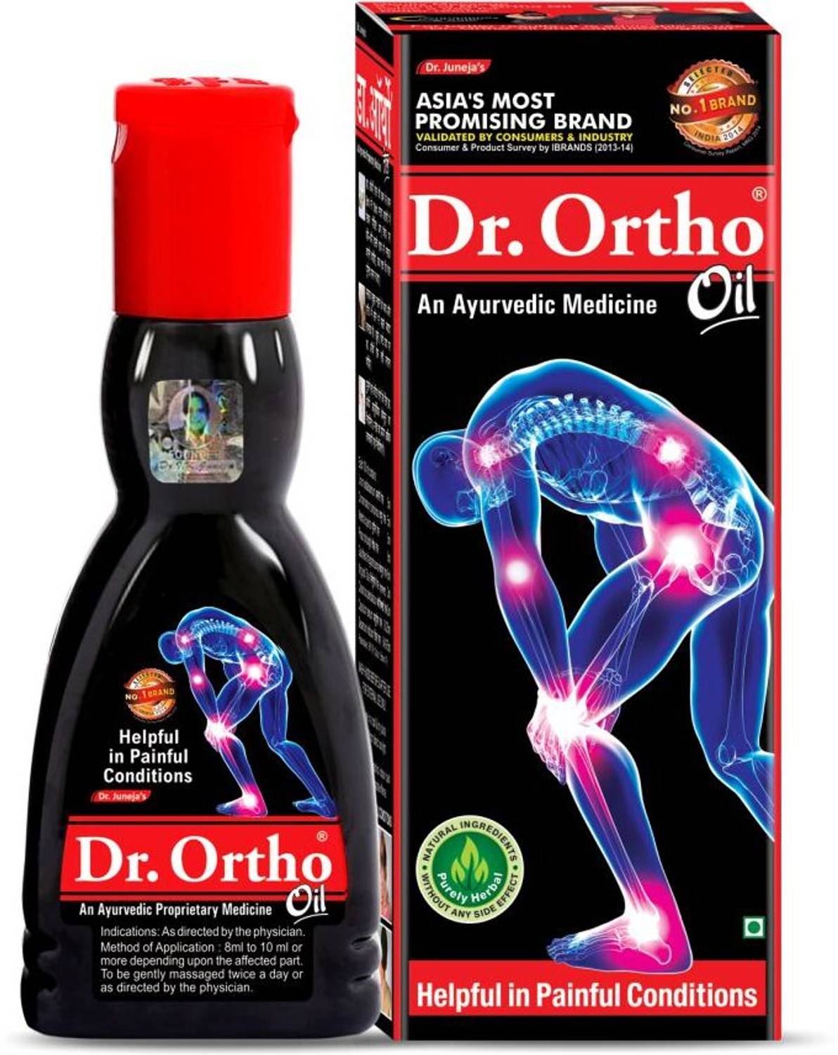 Dr. Ortho Joint Pain relief oil, 60ml (Helpful in Joint Pain, Bac