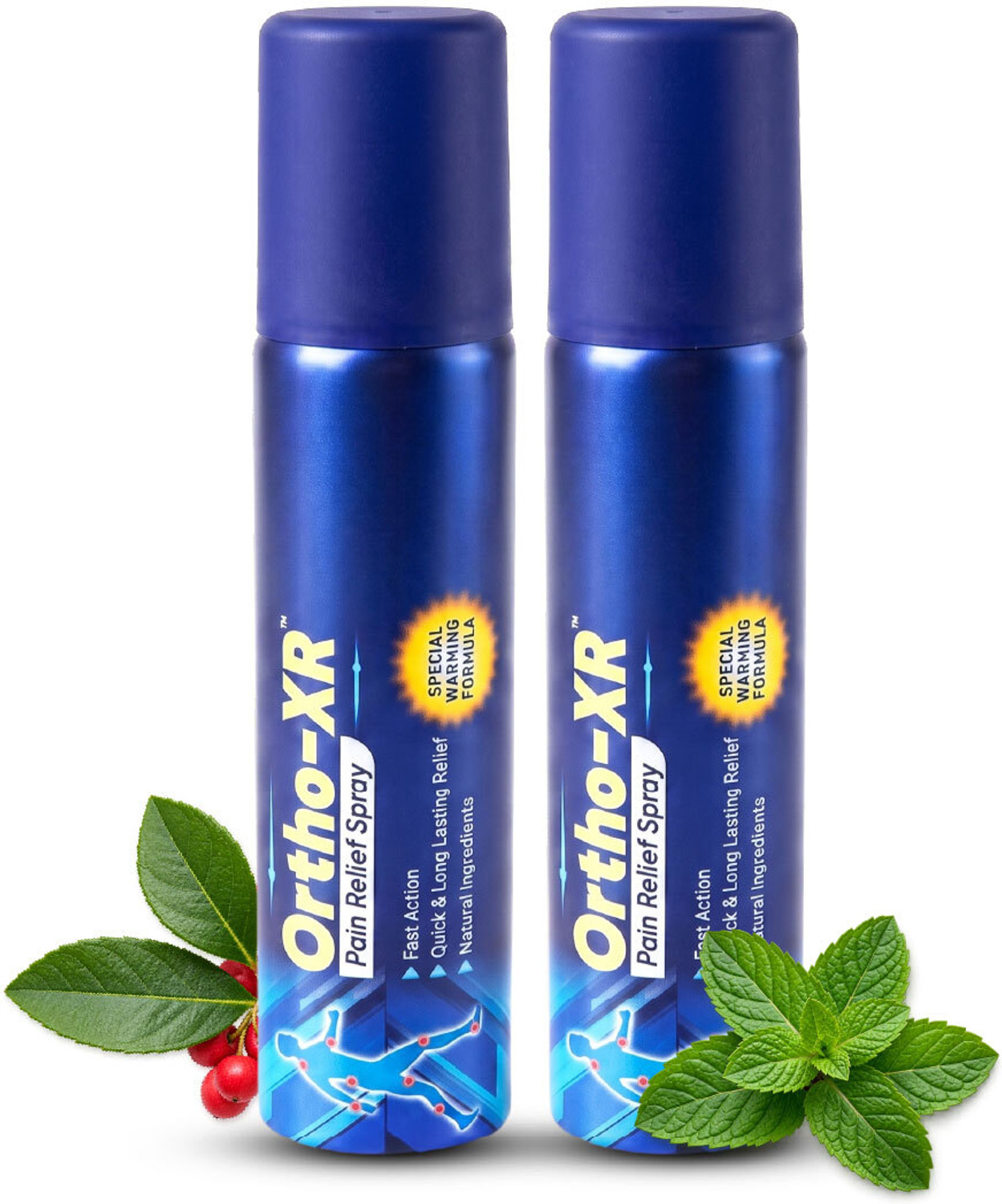 Image of ORTHOXR Pain Relief Spray 50gms For Back, Joint, Shoulder, Knee & Ankle - (Pack of 2) Spray
