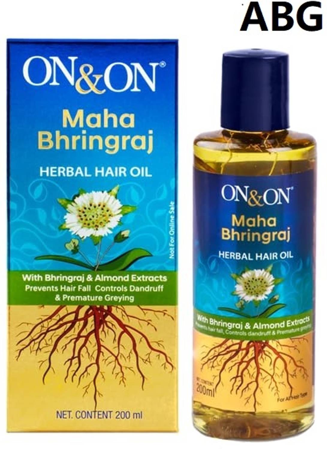 ABG Elements On & On Maha Bhringraj oil Herbal Hair oil - 200ml Hair Oil