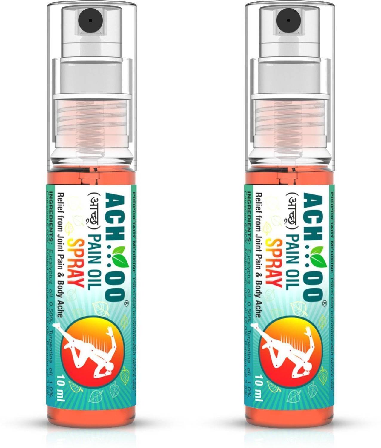 ACH...OO Pain Oil Spray Ayurvedic Pain Relief Spray with 100% Natural Actives for Joint, Body & Muscle pain relief Liquid