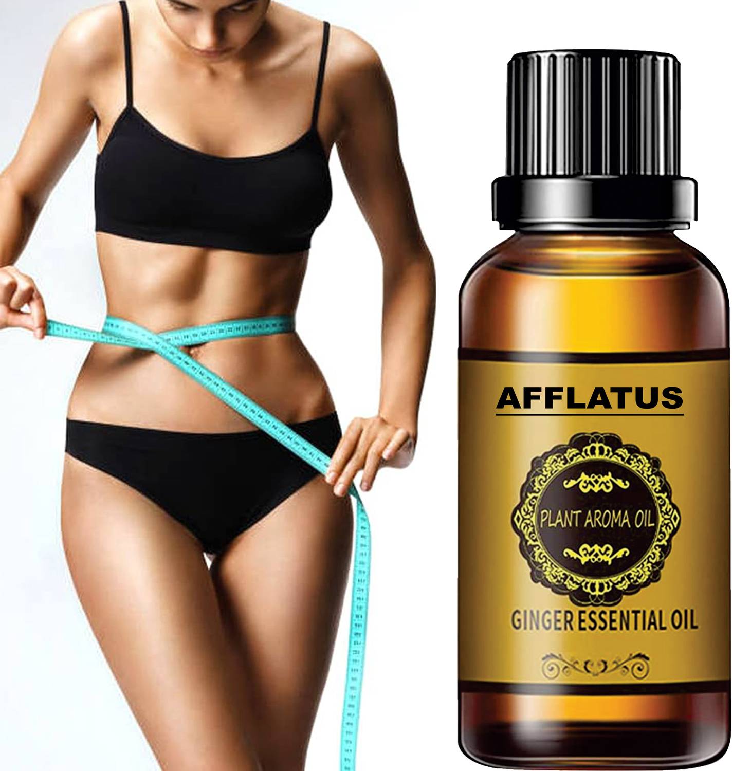 Afflatus Ginger Massage Oil for a Belly Fat Drainage oils Reduce Fat Loss Oil