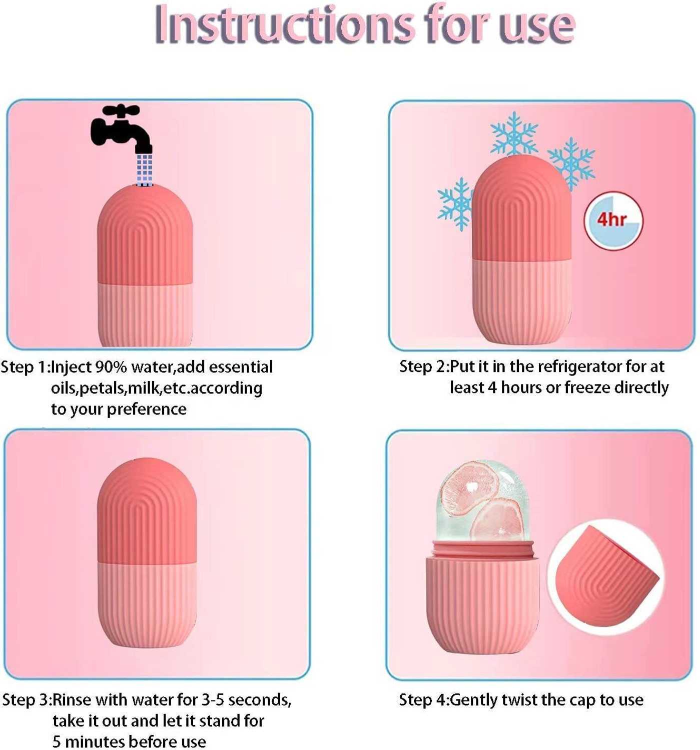 Image of eyurva Facial Ice Roller For Glowing & Tighten Skin Reusable Ice Roller