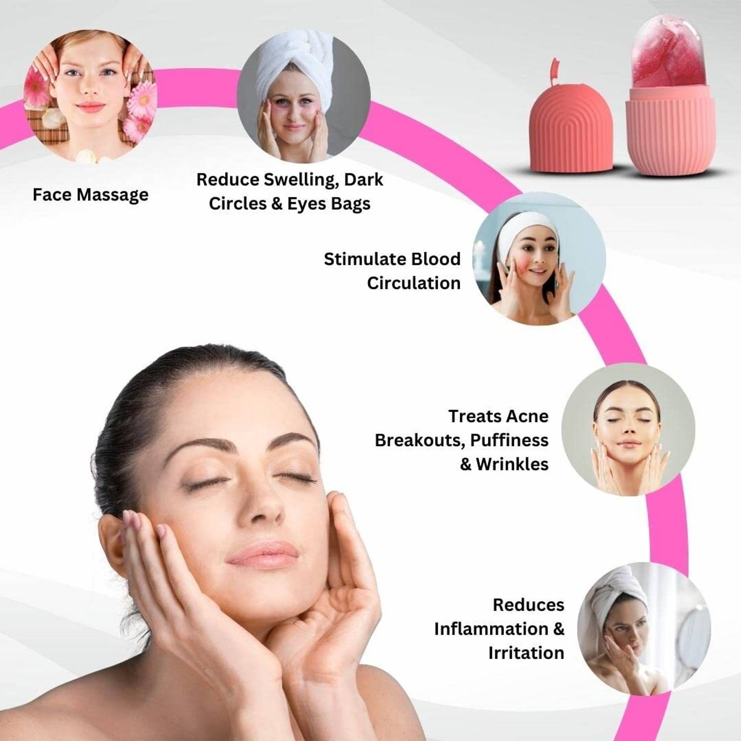 Etszaz Ice Roller For Face, Neck and Body - Image 3