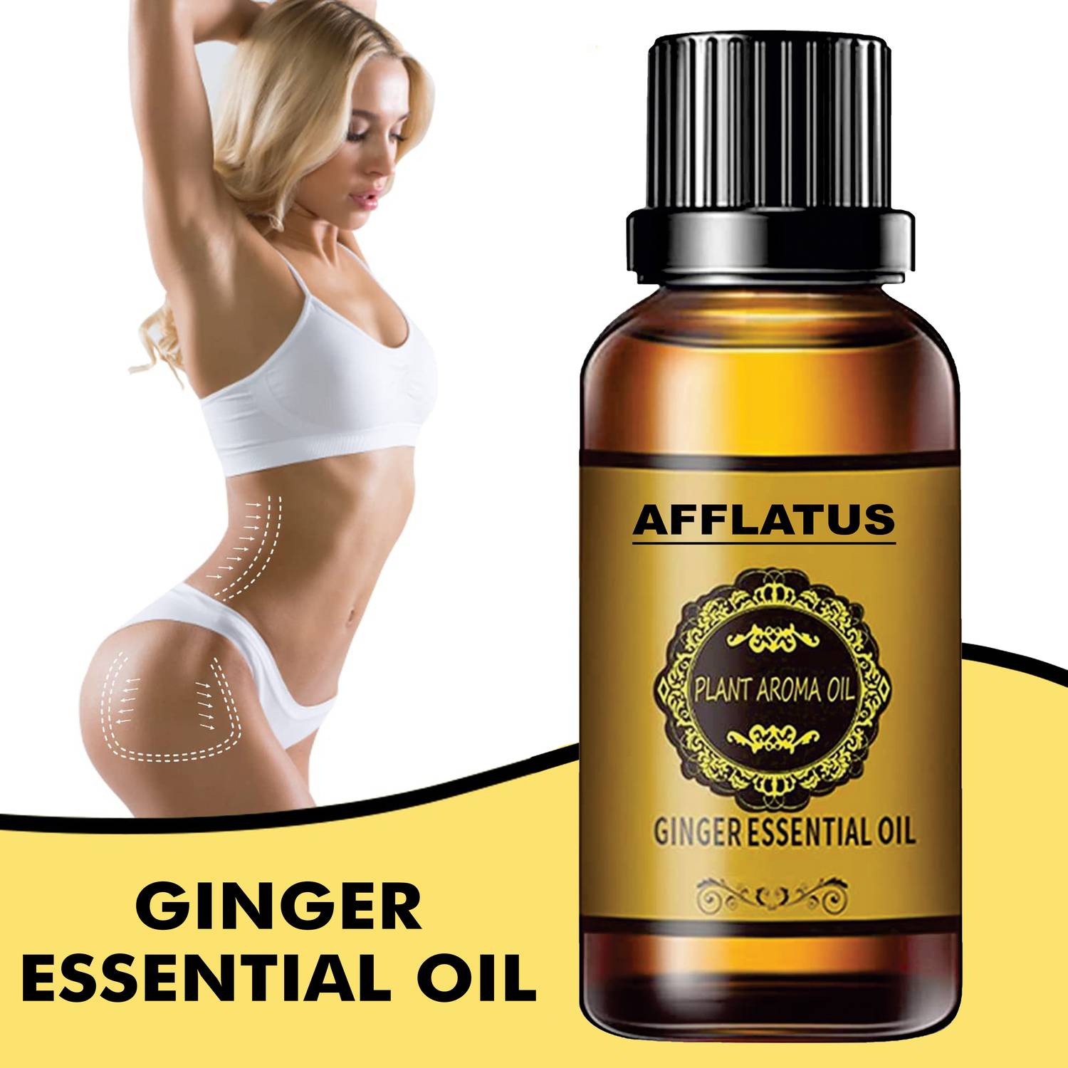 Afflatus Ginger Essential Oil Plant Aroma Oil, Slimming ,Tummy Ginger Oil