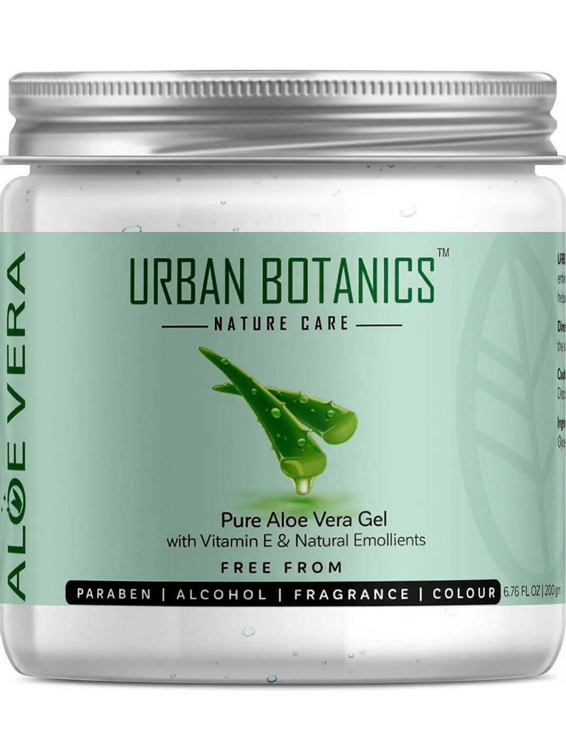 Image of UrbanBotanics Pure Aloe Vera Gel For Skin & Hair With Vitamin E & Natural Emollients (Sulphate /Paraben Free)