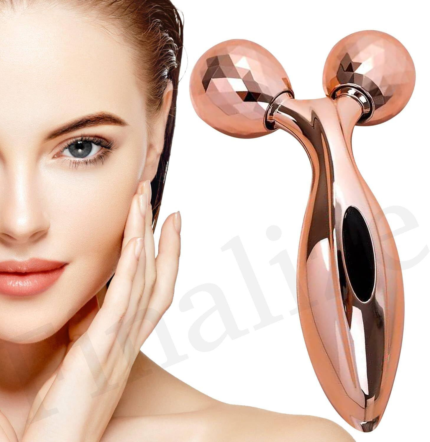 Image of Etszaz GOLDEN 3D Manual Solar Powered Face Body Roller