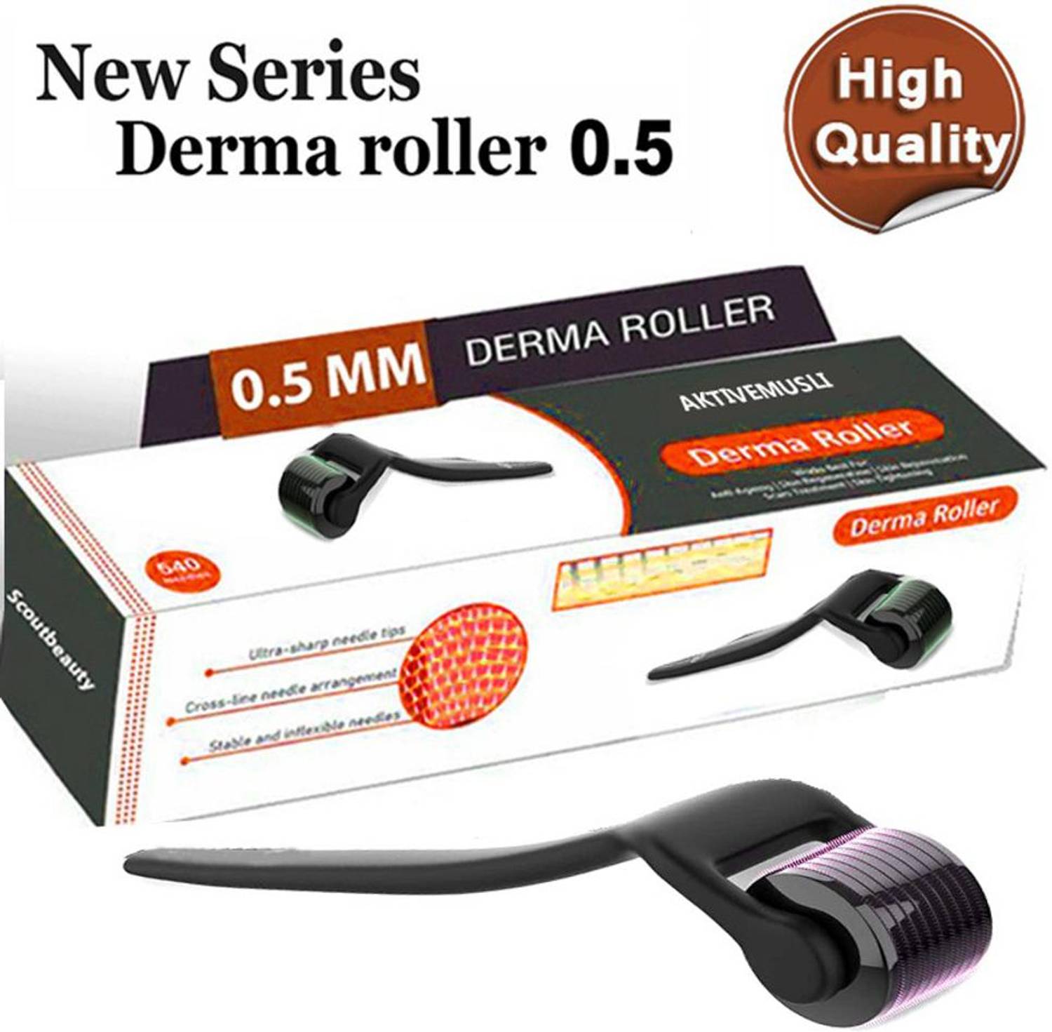 Aktivemusli Drs Dermaroller 1.5Mm With 540 Titanium Micro Needles