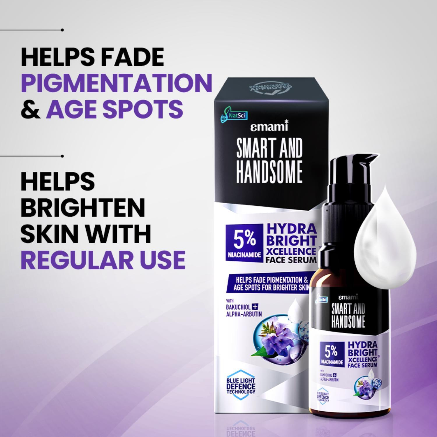 Image of Smart and Handsome 5% Niacinamide Hydra bright Xcellence Face Serum