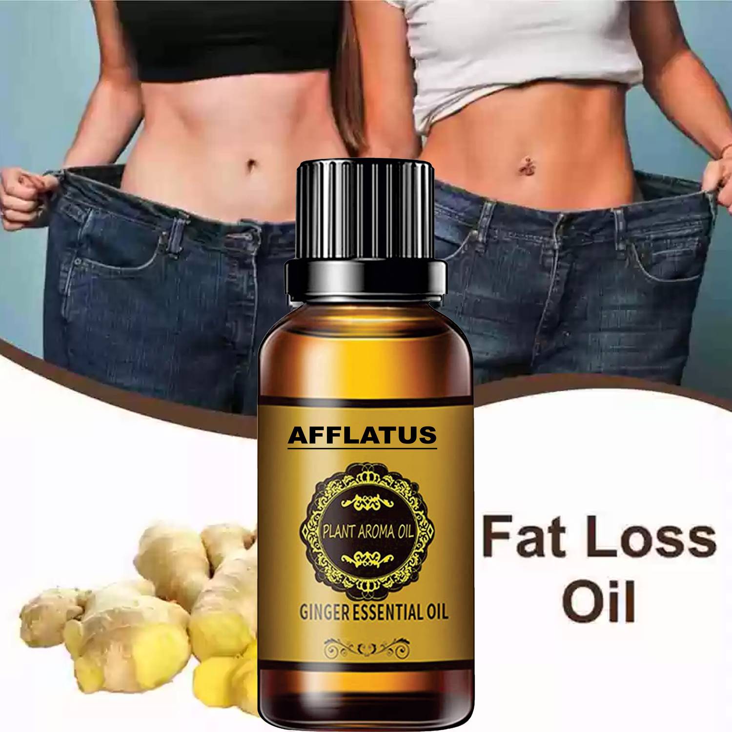Afflatus Belly Drainage Ginger Essential Oil Plant Aroma Oil_