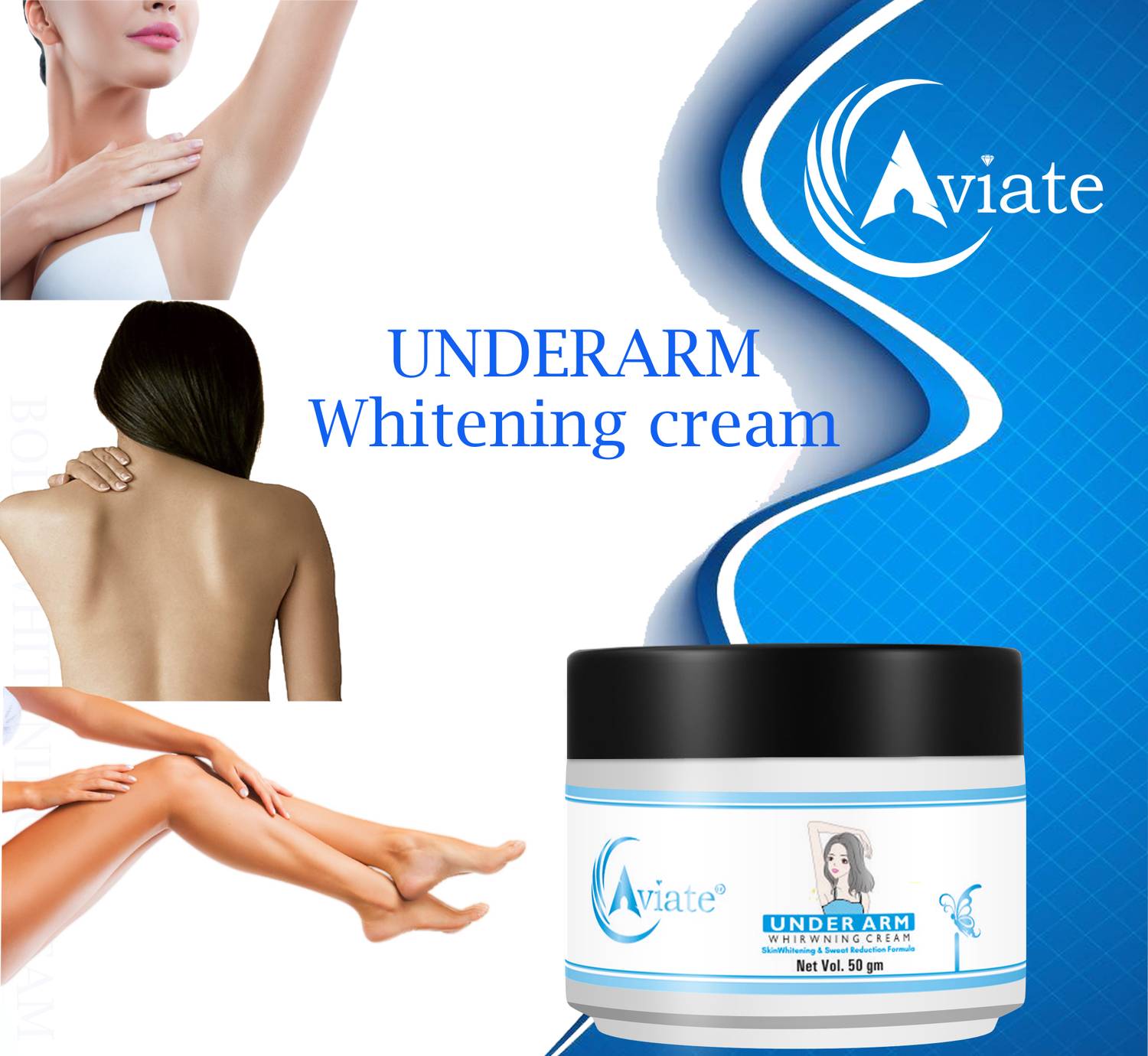 Aviate Underarm Brightening Cream For Dark Underarm Spot Removal Body Cream
