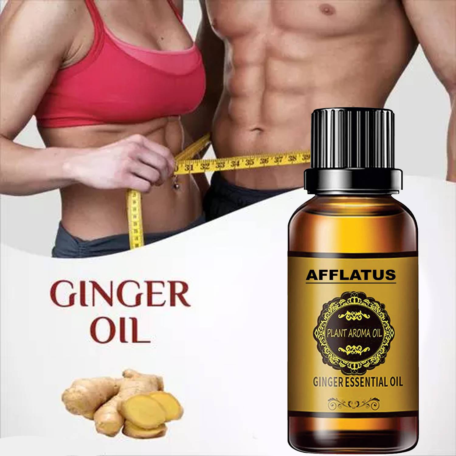 Afflatus Ginger Oil Toning, Fat loss go weight loss body Fitness OIL