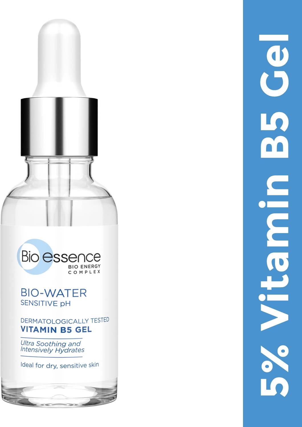 Bio-Essence 5% Vitamin B5 Gel, Face Serum Repairs Dry Skin, Hyaluronic Acid