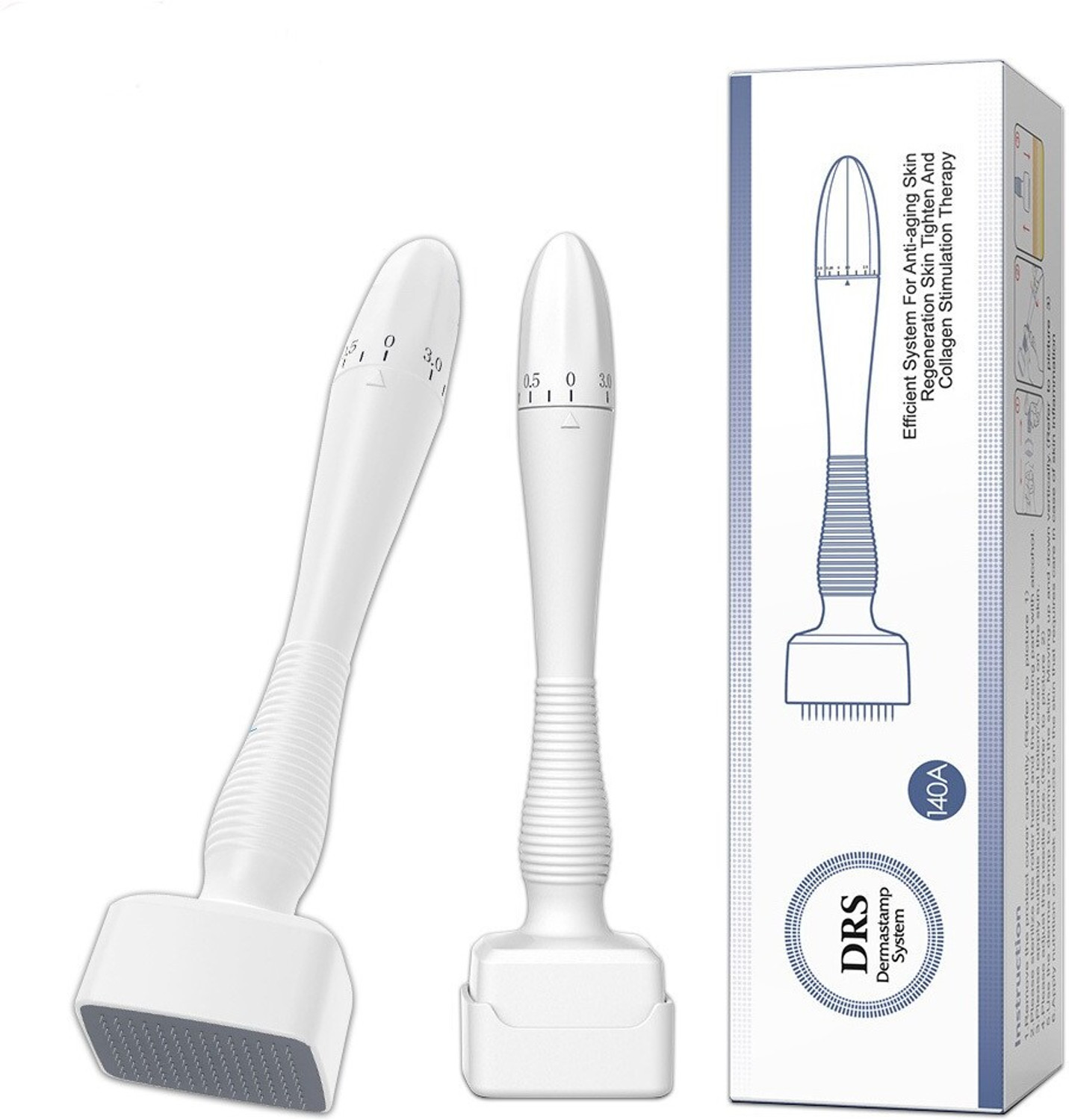 Image of cureum Derma Stamp Adjustable Pen 0mm - 3mm,140 A Titanium micro needles
