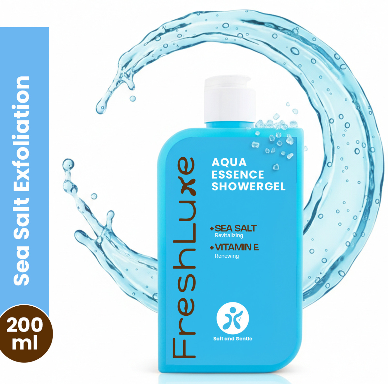 Image of FreshLuxe Aqua Essence Showergel for Exfoliation & De-tan Skin Bodywash