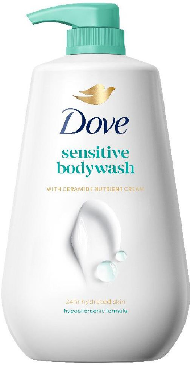 Image of DOVE Sensitive Care Bodywash with Triple Hydration Serum, 825ml