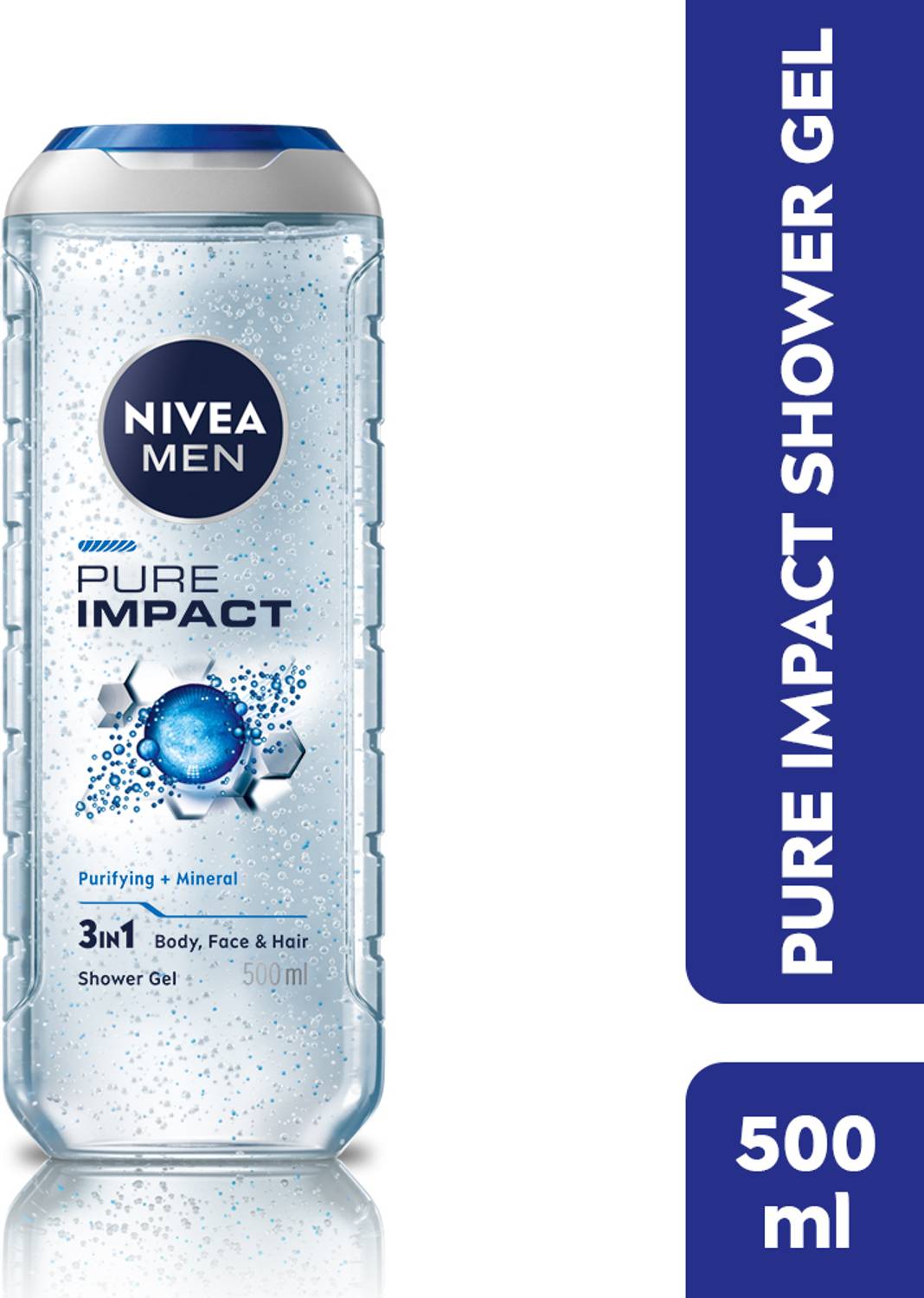 Nivea Men Pure Impact Purifying Micro Body Wash 500 ml - Image 2