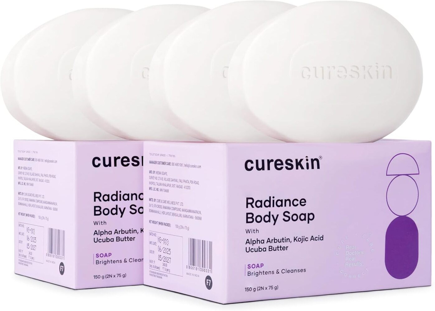 Image of cureskin Radiance Body Soap | For Pigmentation & Sun Damage | Kojic Soap for Men & Women