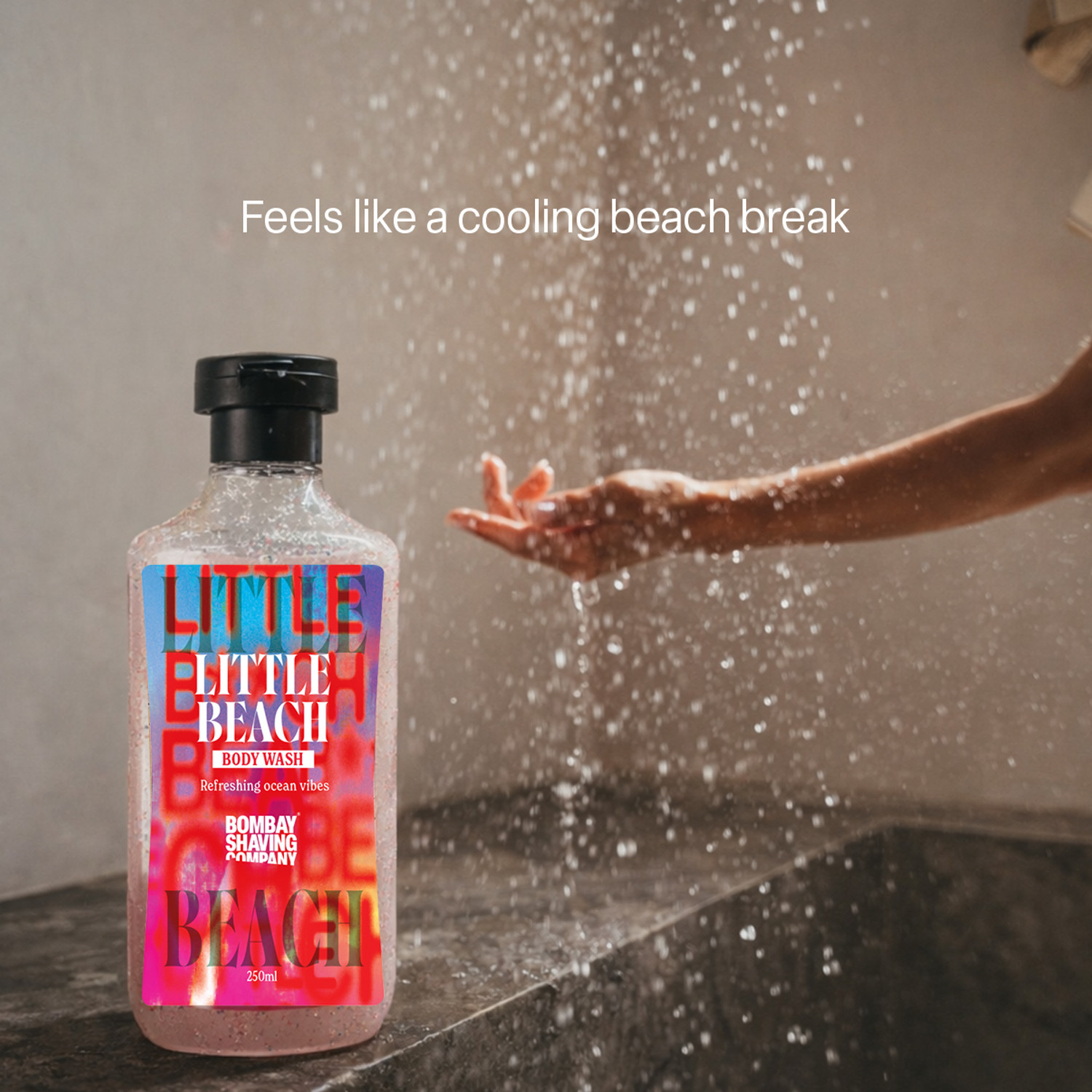 Image of BOMBAY SHAVING COMPANY Little Beach Body Wash For Men | Refreshing Fragrance | Daily Use Shower Gel