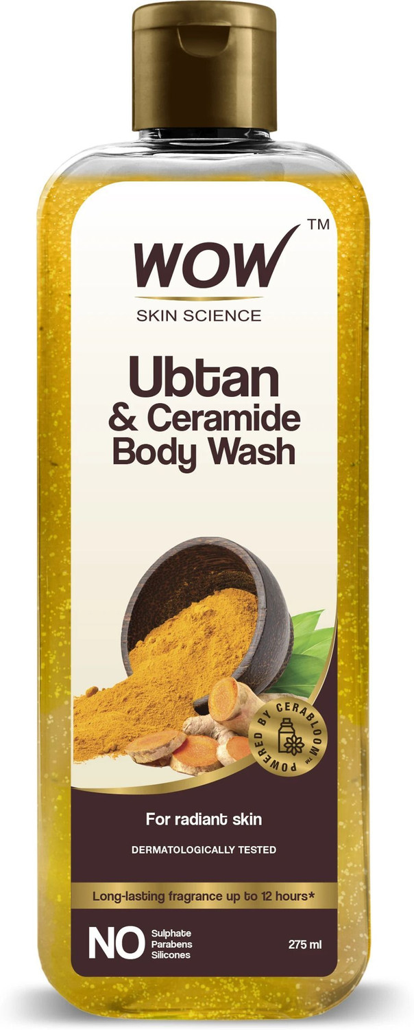 Image of WOW SKIN SCIENCE Ubtan & Ceramide Body Wash | Radiance Boosting Cleanser | Revives Dull Skin
