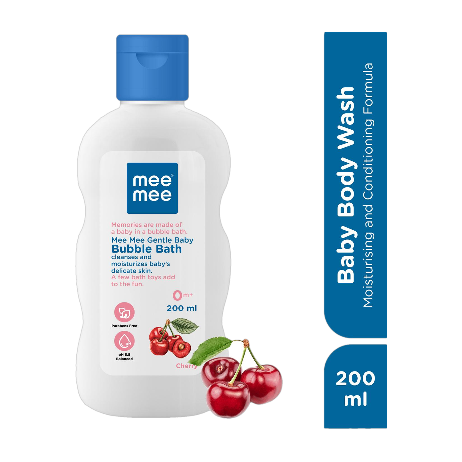 Image of MeeMee Gentle baby Bubble bath with cherry extracts,Clinical and dermatological tested