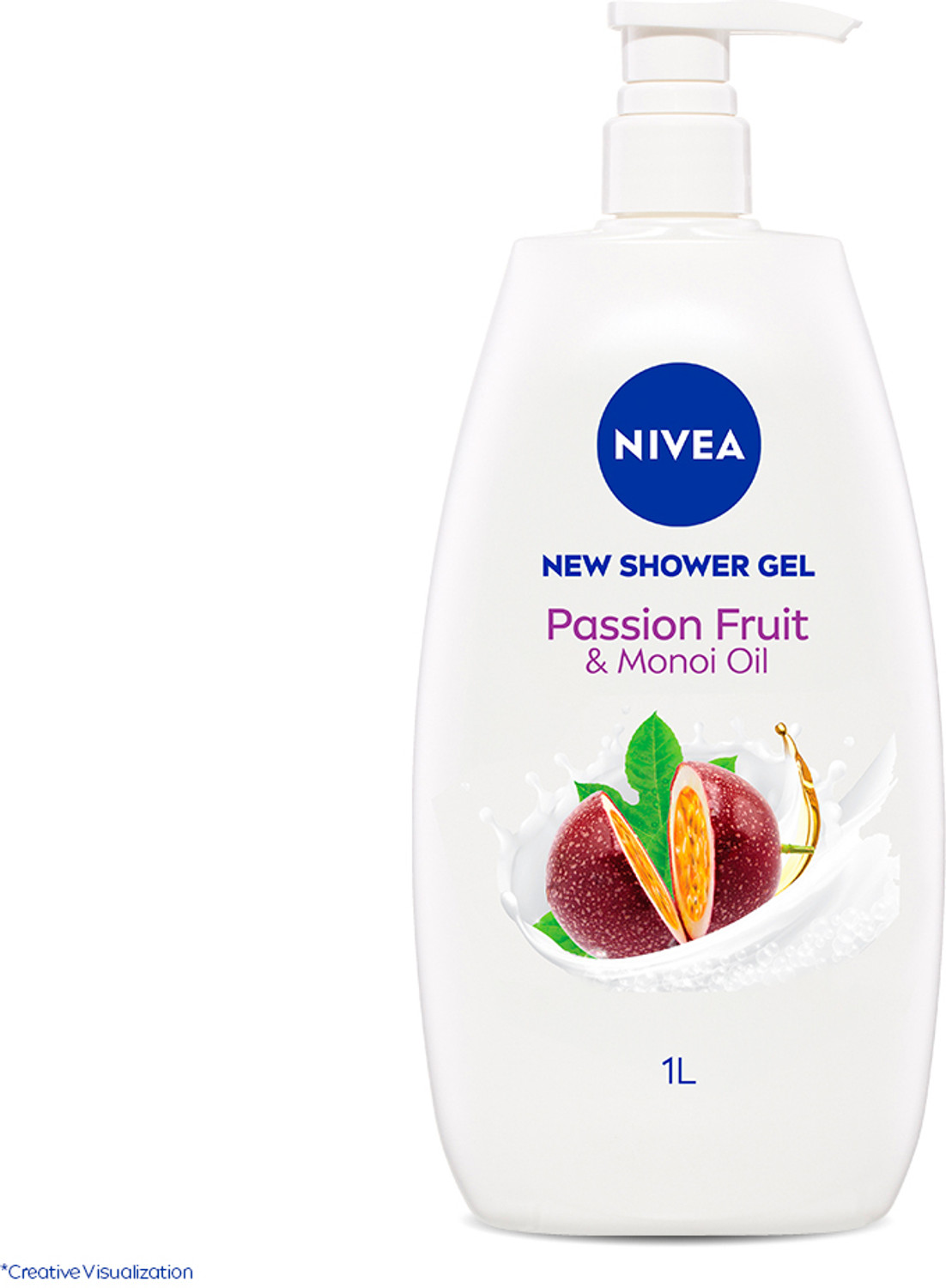 Image of NIVEA Passion fruit & Monoi Oil Body Wash for Lasting Fragrance & Healthy Skin | 1L