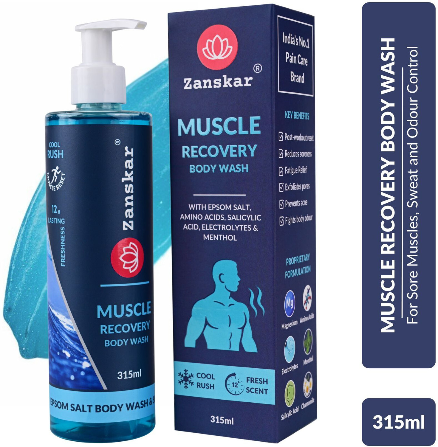 Image of Zanskar Muscle Recovery Epsom Body Wash