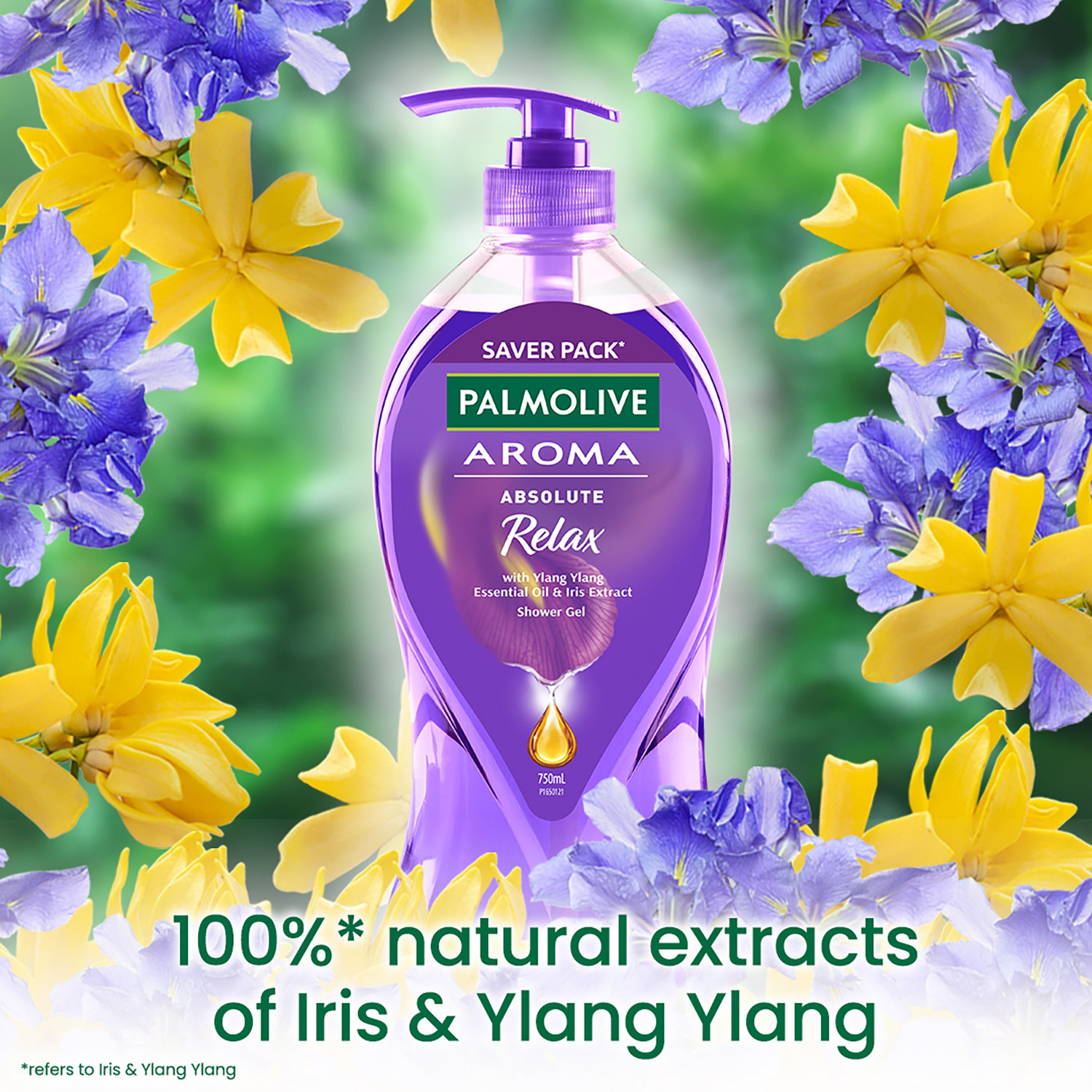 Image of PALMOLIVE Body Wash - Absolute Relax Pump Bottle (750ml) & Absolute Relax Refill (750ml)