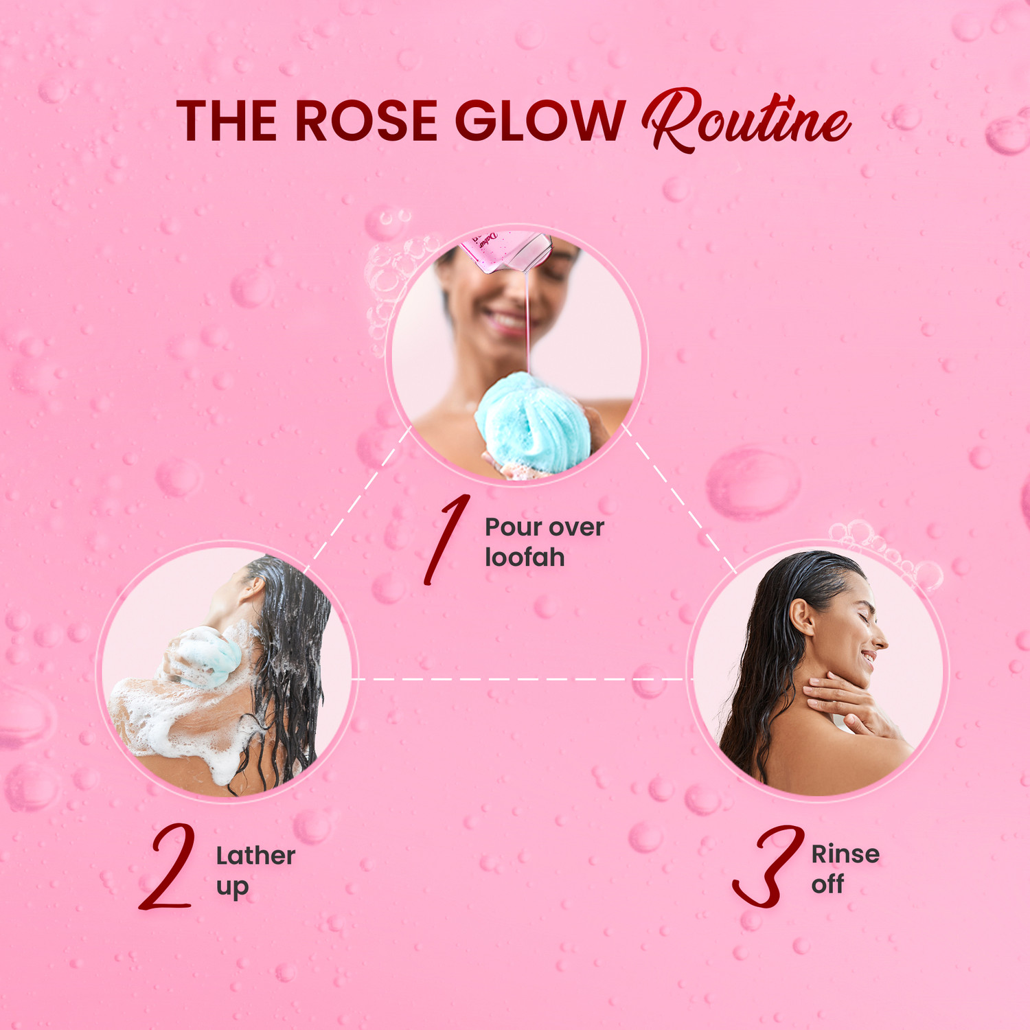 Image of Dabur Gulabari Body Wash Shower Gel (Combo Pack) - Damask Rose & Jojoba Oil | 100% Soap free
