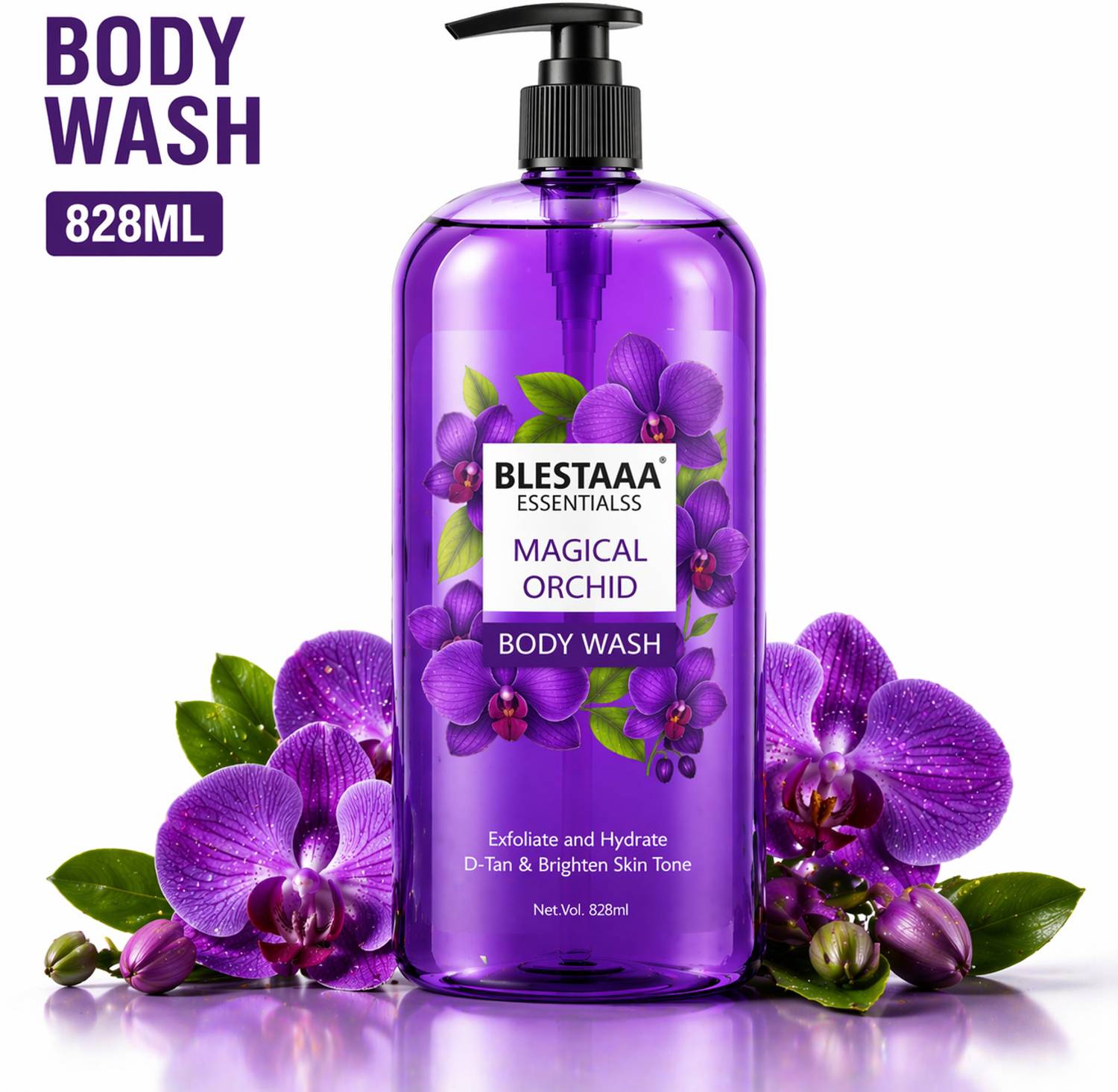 blestaaa essentialss CalmBloom Lavender Body Wash Gentle & Rela