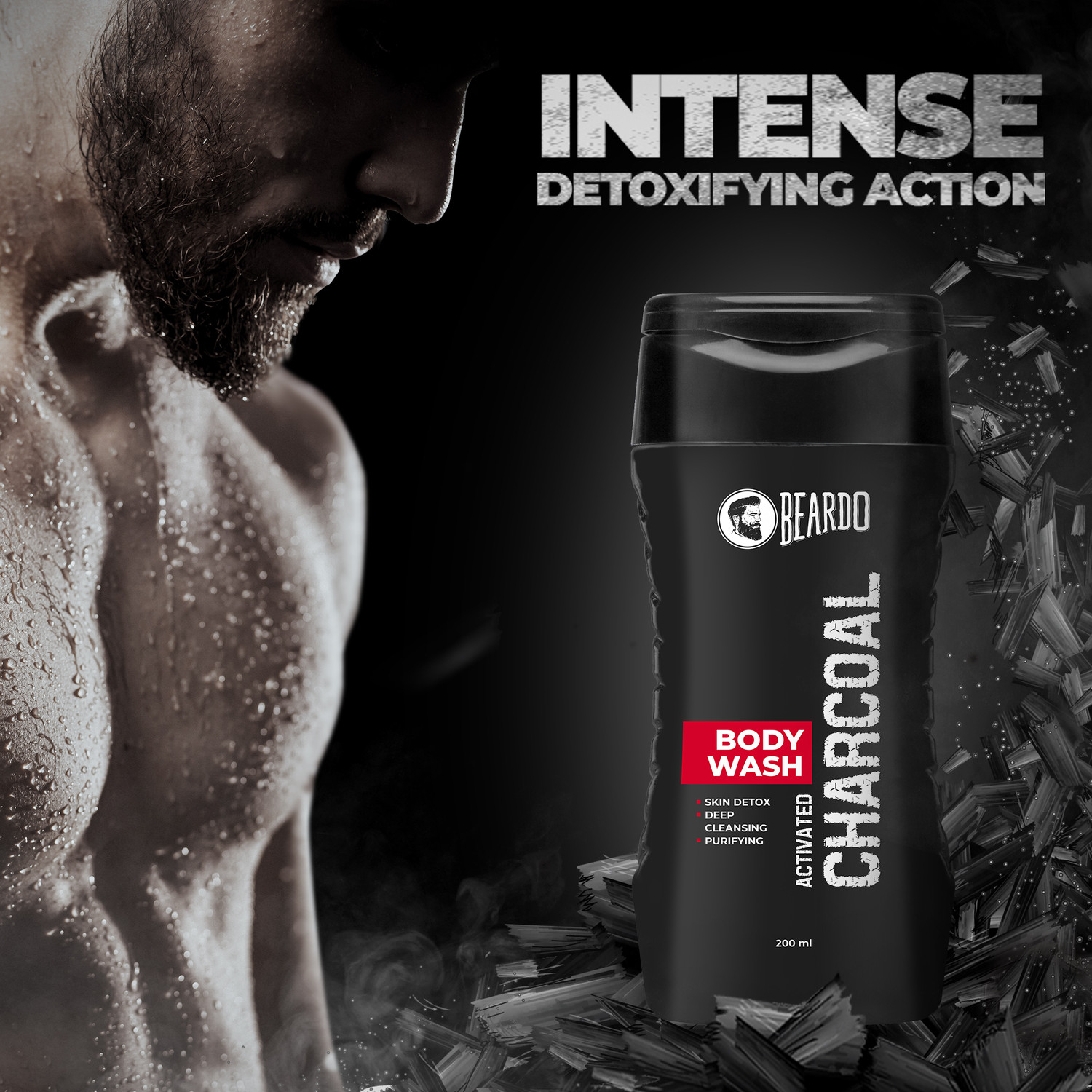 Image of BEARDO Chracoal Body Wash